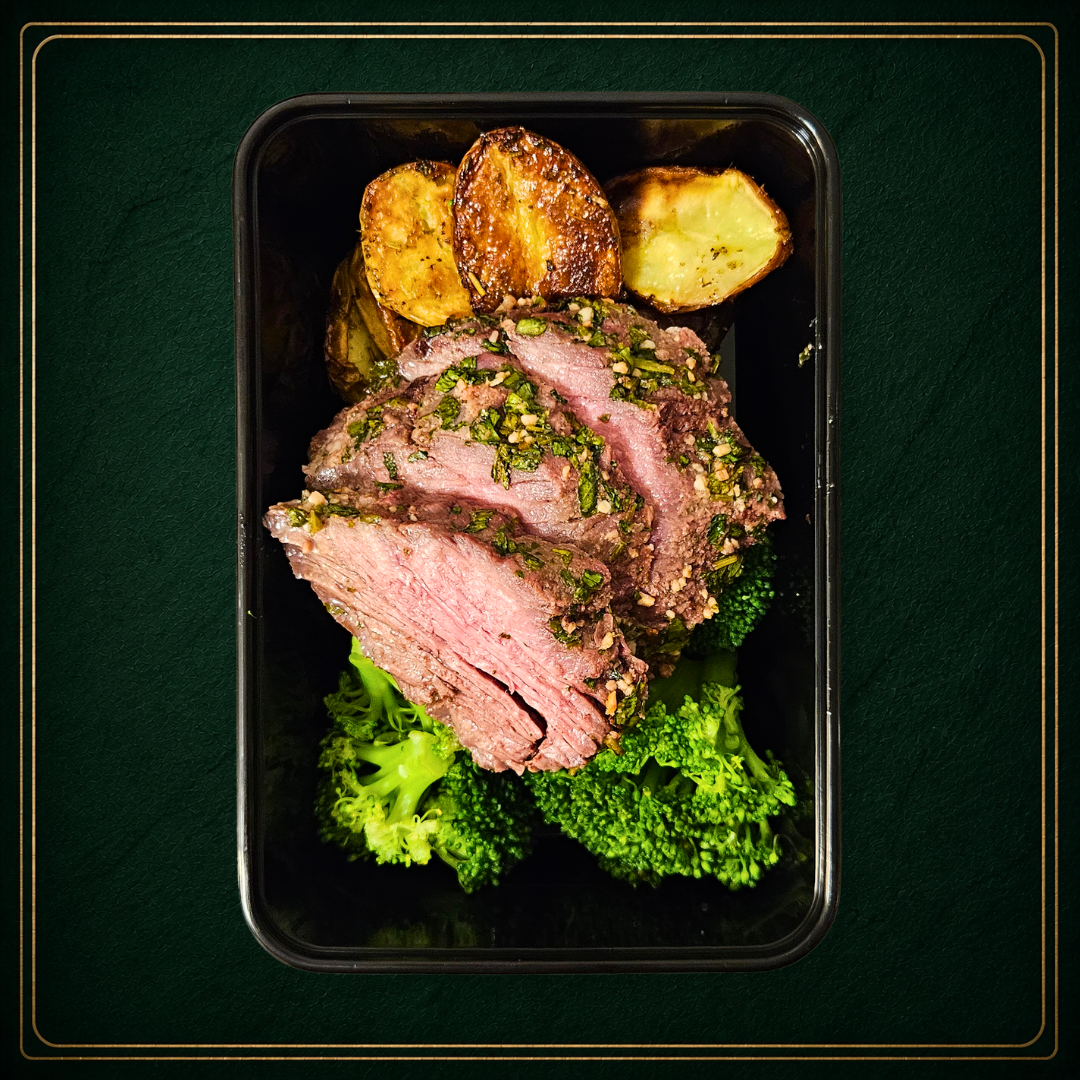 Chimichurri Steak, Broccoli, Baby Potatoes