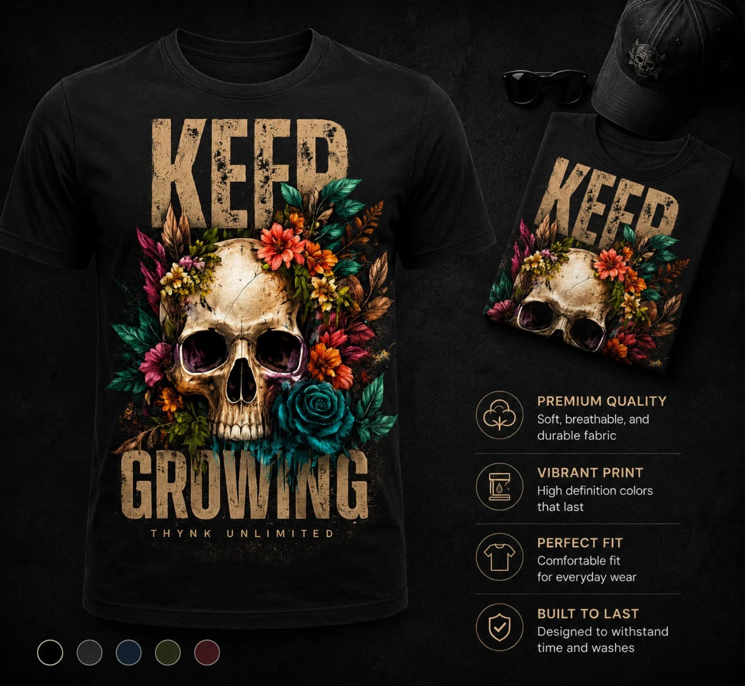 Keeping It Growing — Skulls & Blooms Collection