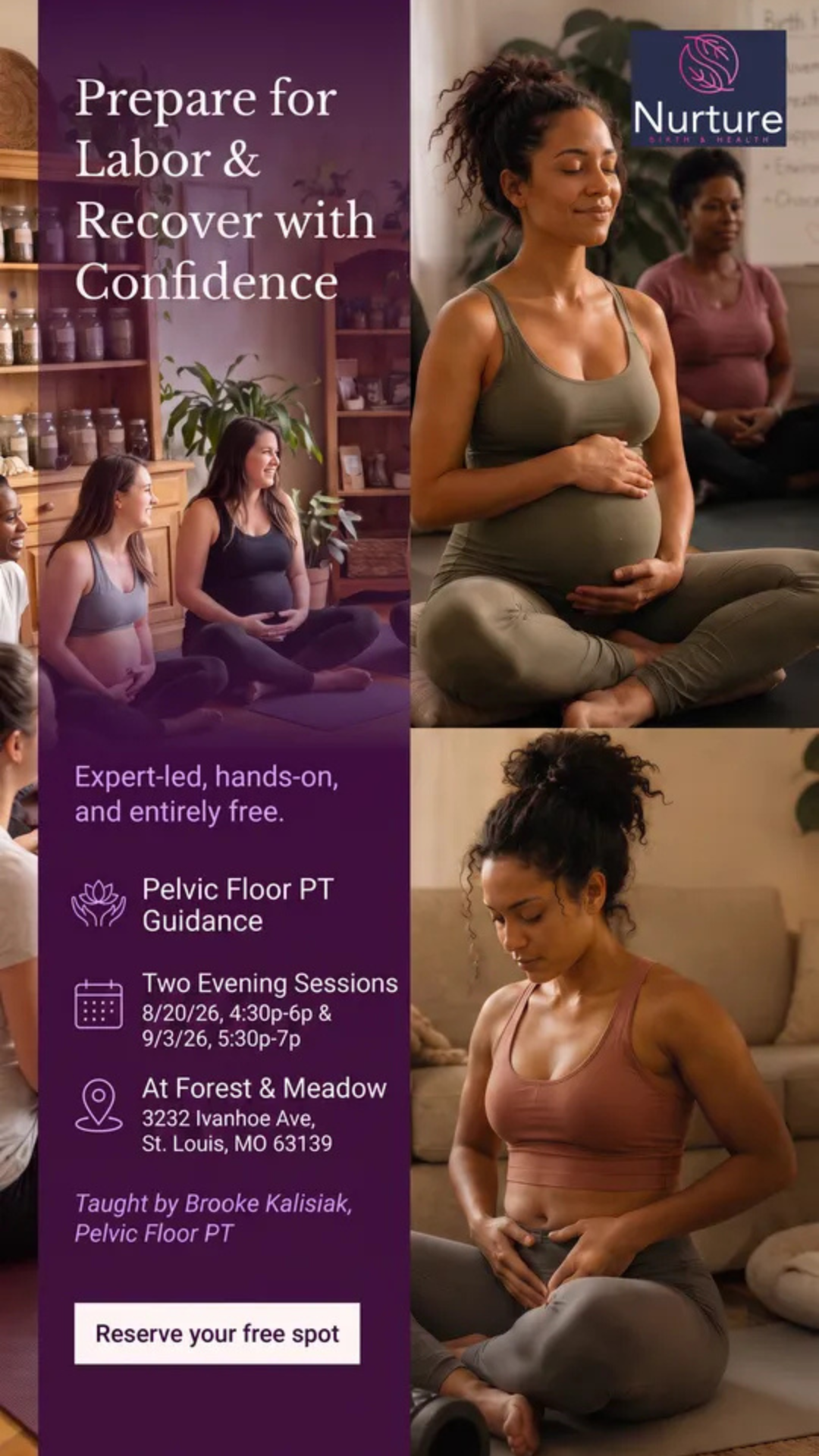 A Pelvic Floor Health 2-part Series: Prepare for Labor, Recover with Confidence