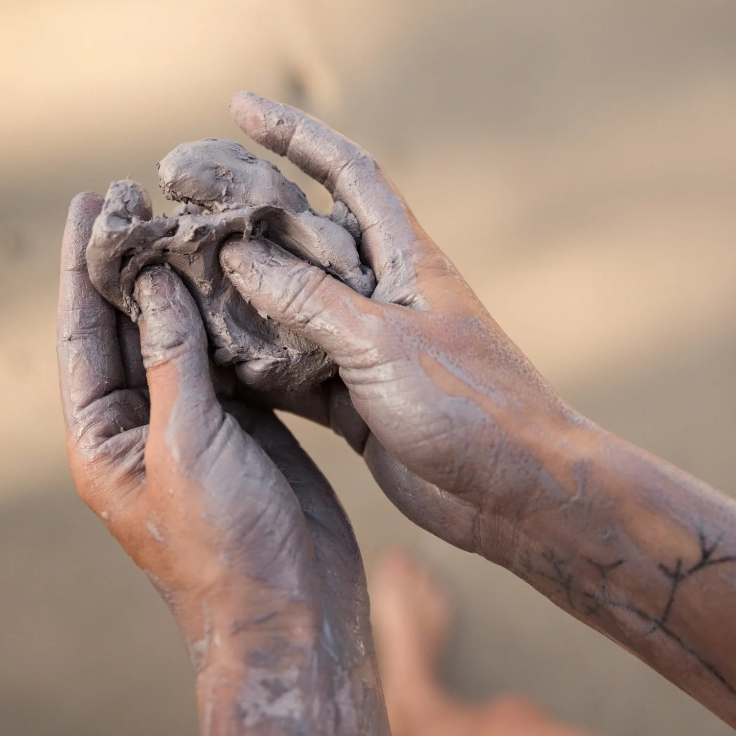 GET YOUR HANDS DIRTY.

Forget the sacred feminine. Your parietal lobe is the part of your brain that maps your entire body &mdash; and it cannot tell the difference between making art and building pleasure until you teach it.
We are using clay to do 