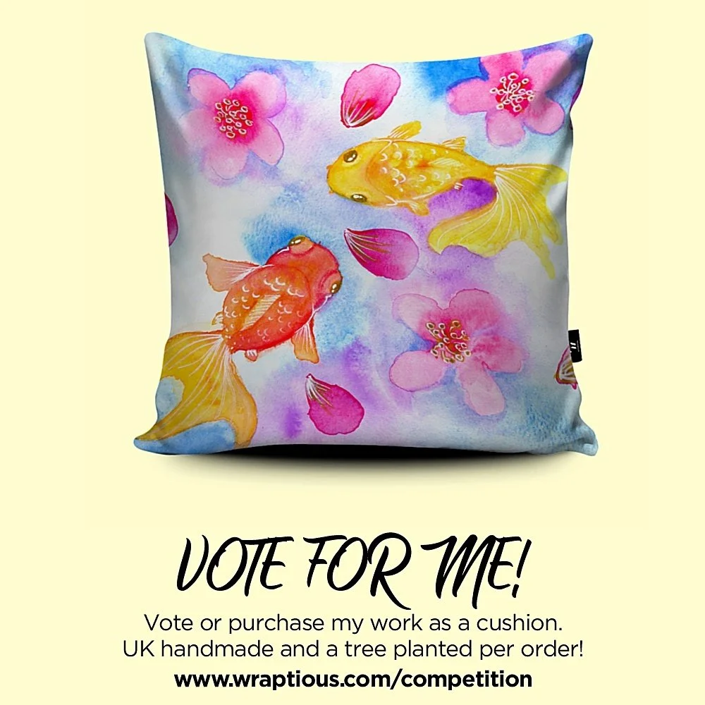 The watercolour painting on this cushion was created about 4 years ago from memory.... it was a time when I wanted to launch my own art print biz solely on serene and zen artworks. So I decided to call this artwork &rsquo;Serenity&rsquo;. 

This is o