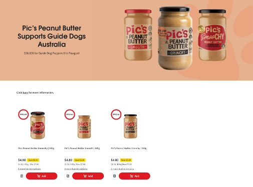 Coles banner guide dogs.png