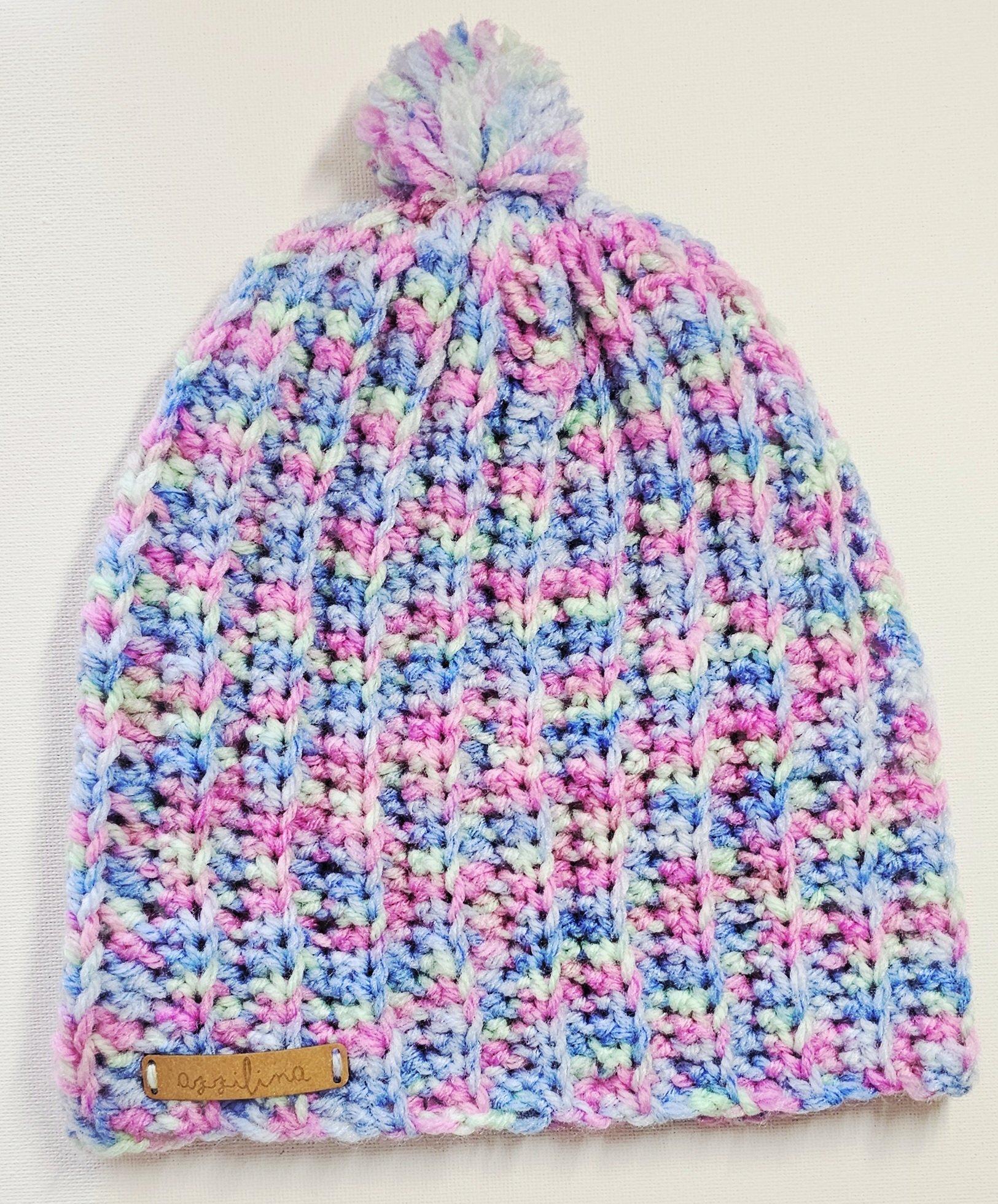 Handmade Toddler Rainbow Beanie