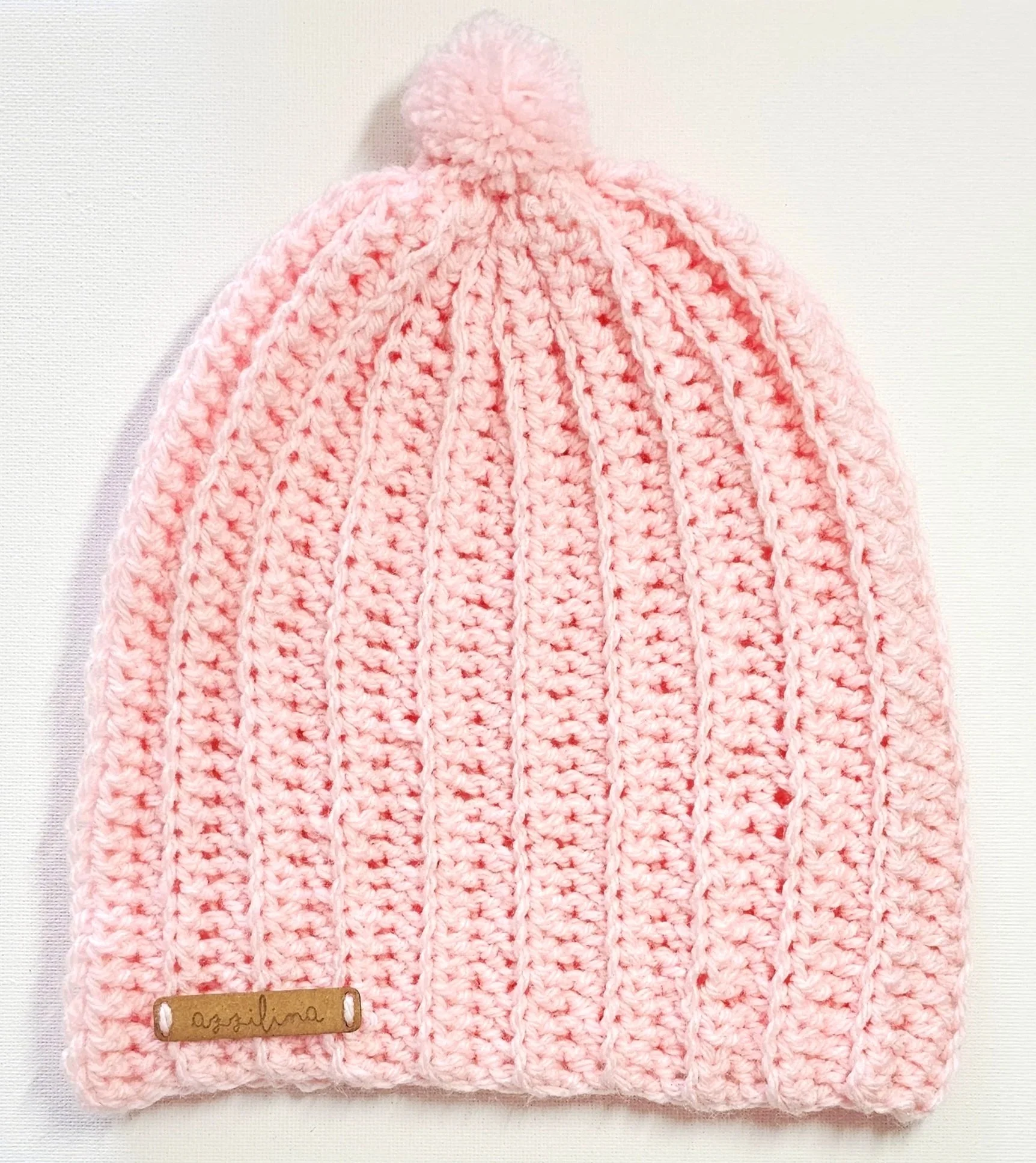 Cozy Pink Handcrafted Toddler Beanie