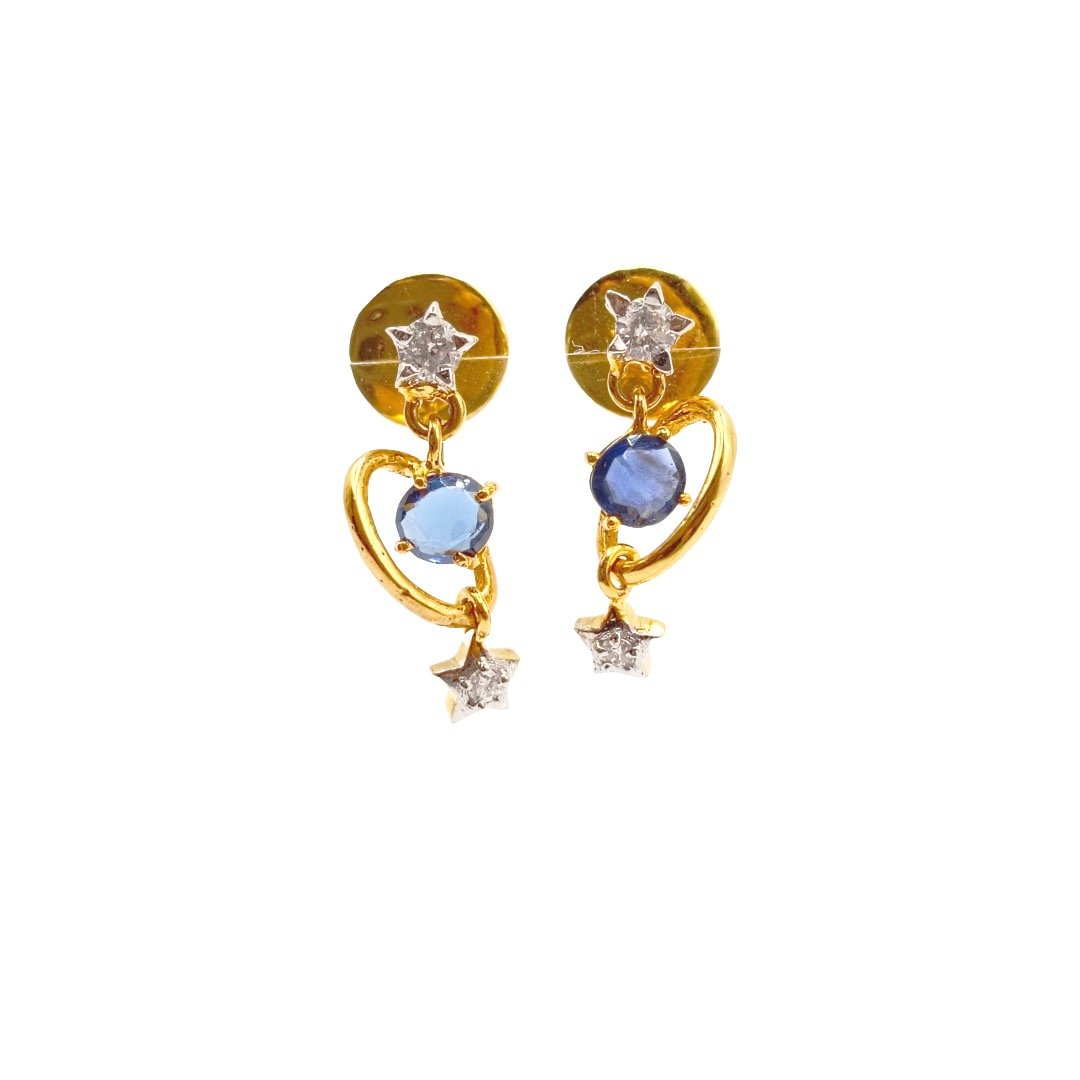 Sapphire Planet Earring