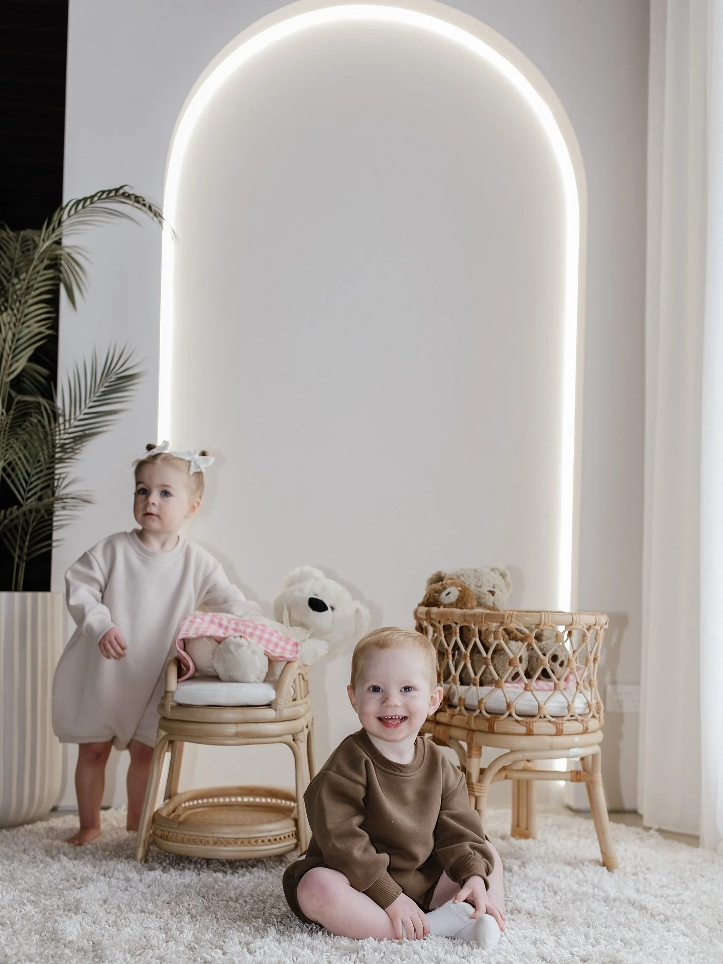 Cutest little models in the studio 💛 
@kaylafrizzellphotography shooting for a local brand we love supporting, nothing better than seeing our space filled with smiles, laughter, and a whole lot of personality.. 

🛍️ @emrose.designs 
📸@kaylafrizzel