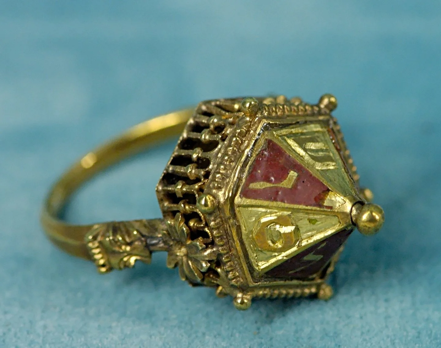Hidden for centuries within the wall of a house on the medieval Rue des Juifs in Colmar, Alsace. This early 14th Century Jewish wedding ring is today part of the Colmar Treasure (sometimes called Hoard), one of the most important surviving collection