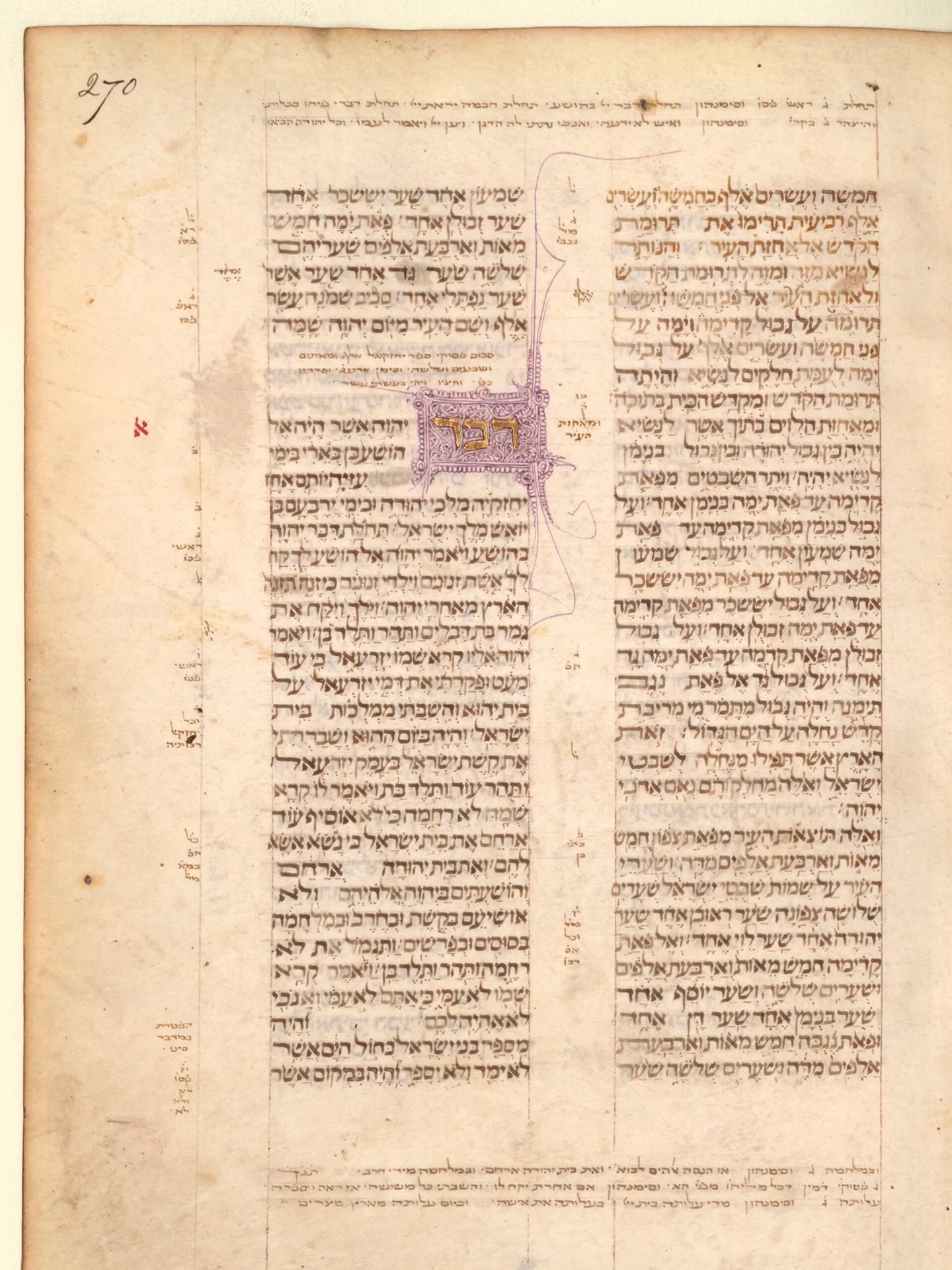 The Zaragoza Hebrew Bible is one of the finest surviving Hebrew manuscripts from medieval Spain.

Completed in 1404 by the scribe Hayyim (Chaim) ben Saul, also known as Vidal Satorre, it was created in Zaragoza, then one of the great centres of Jewis