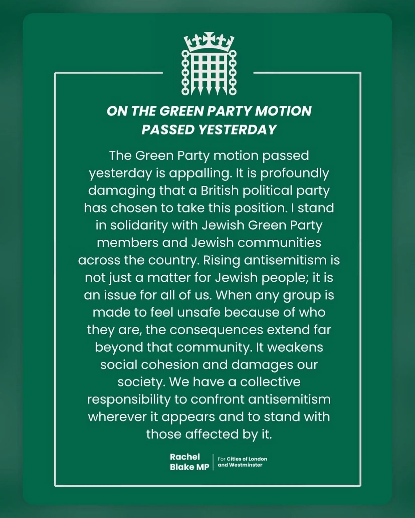 700 years ago the City of London&rsquo;s Jewish community had no one to speak for them. It&rsquo;s different now, we have a Member of Parliament who does.
