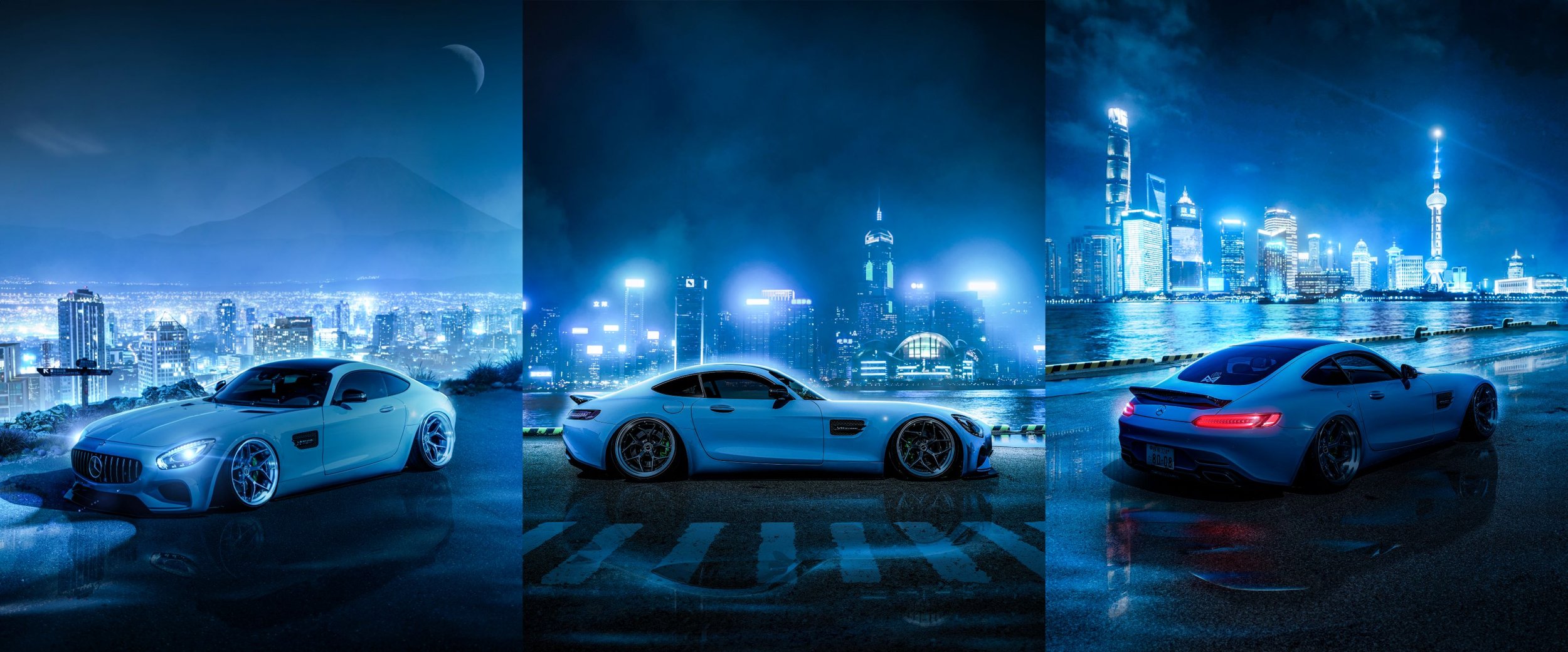 tkm.c190 - Mercedes benz AMG GT C190 3 piece poster.jpg