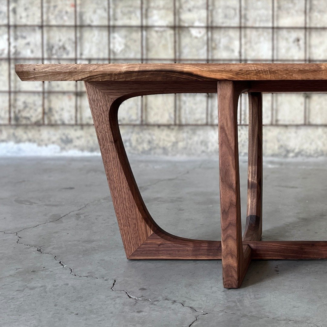 Based on a sketch that stuck with me, I&rsquo;m happy to share my latest coffee table. 
American walnut base, European walnut top.
This one-of-a-kind piece will soon be available on my website.