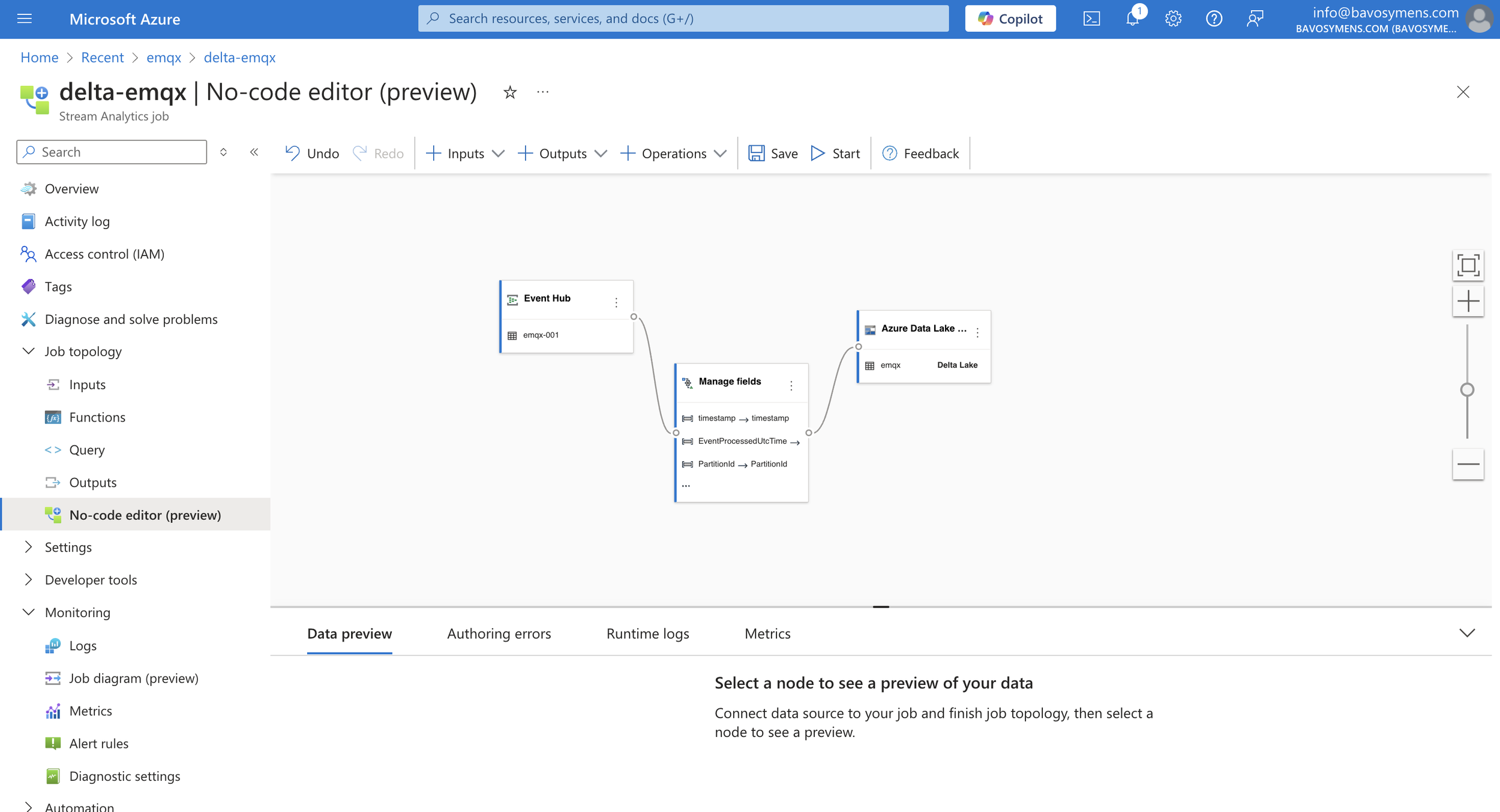 Data Integration using cloud best practices Azure Event and IoT hub, Streaming, Kafka and Azure Databricks.
