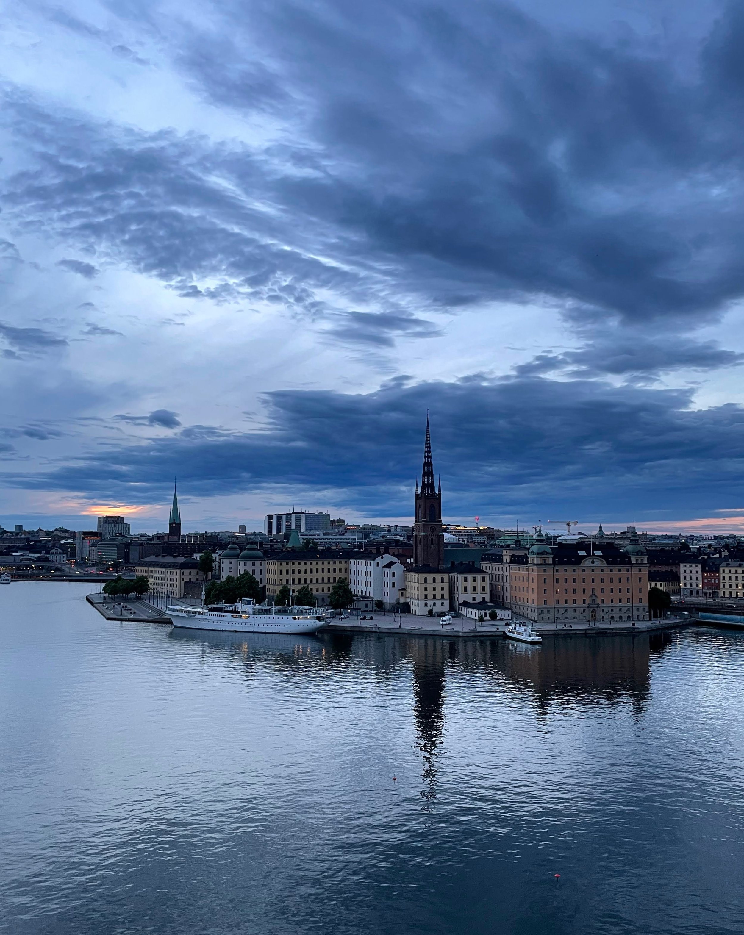 The Resting Place of Kings. View of Riddarholmen Church, Stockholm, Sweden.