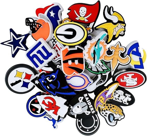 Sports Team Croc Jibbitz 32pcs