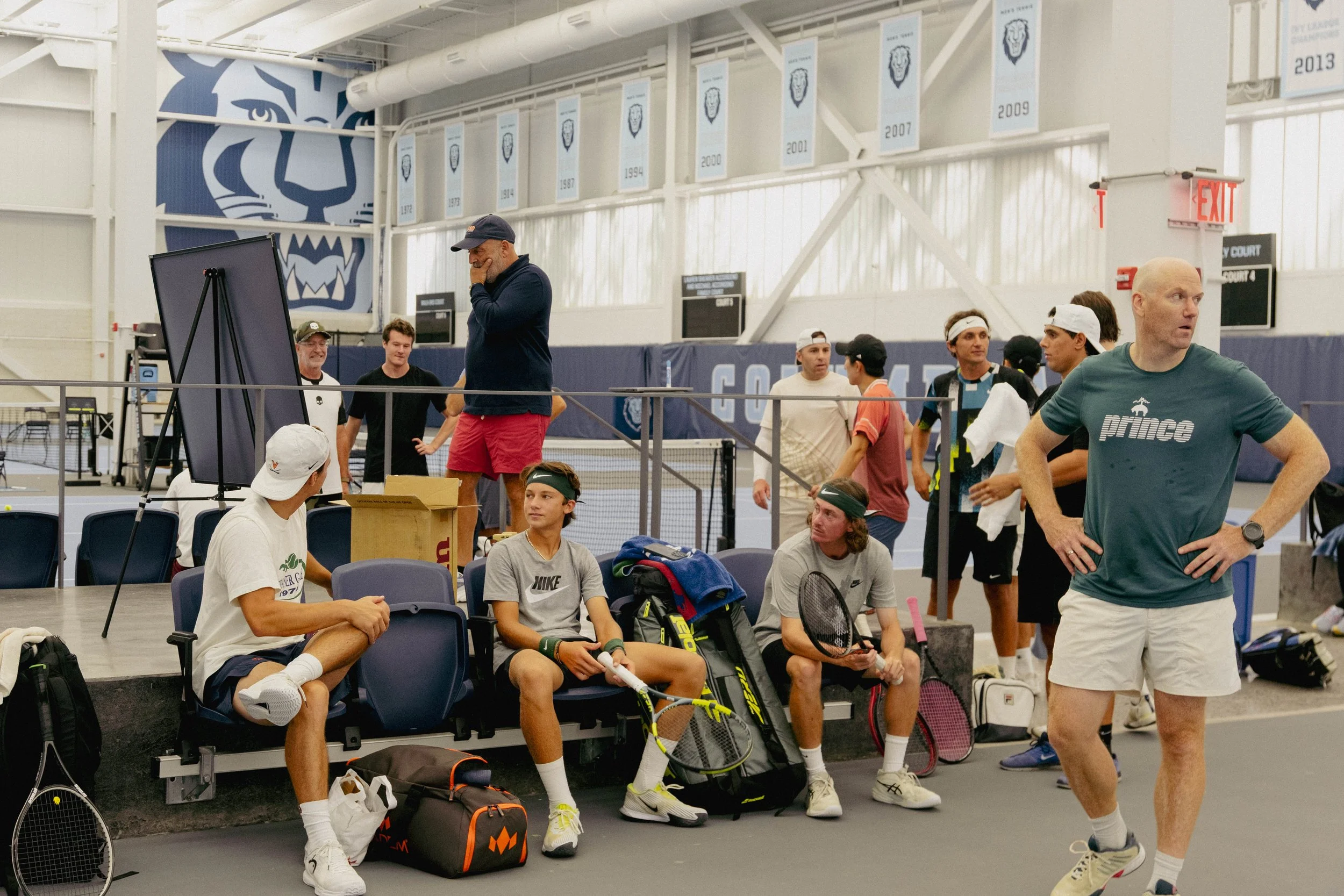 The tennis community gathers courtside at Academy Day NYC.