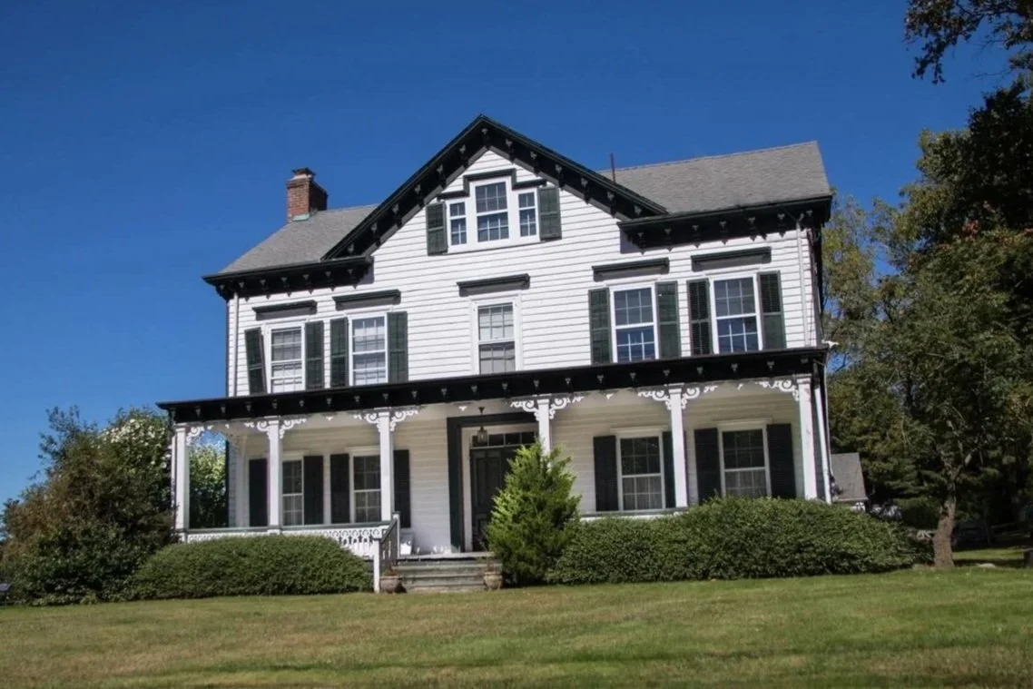 West Caldwell, NJ Historic Society building—roof replaced and copper box gutters replaced along the eaves.