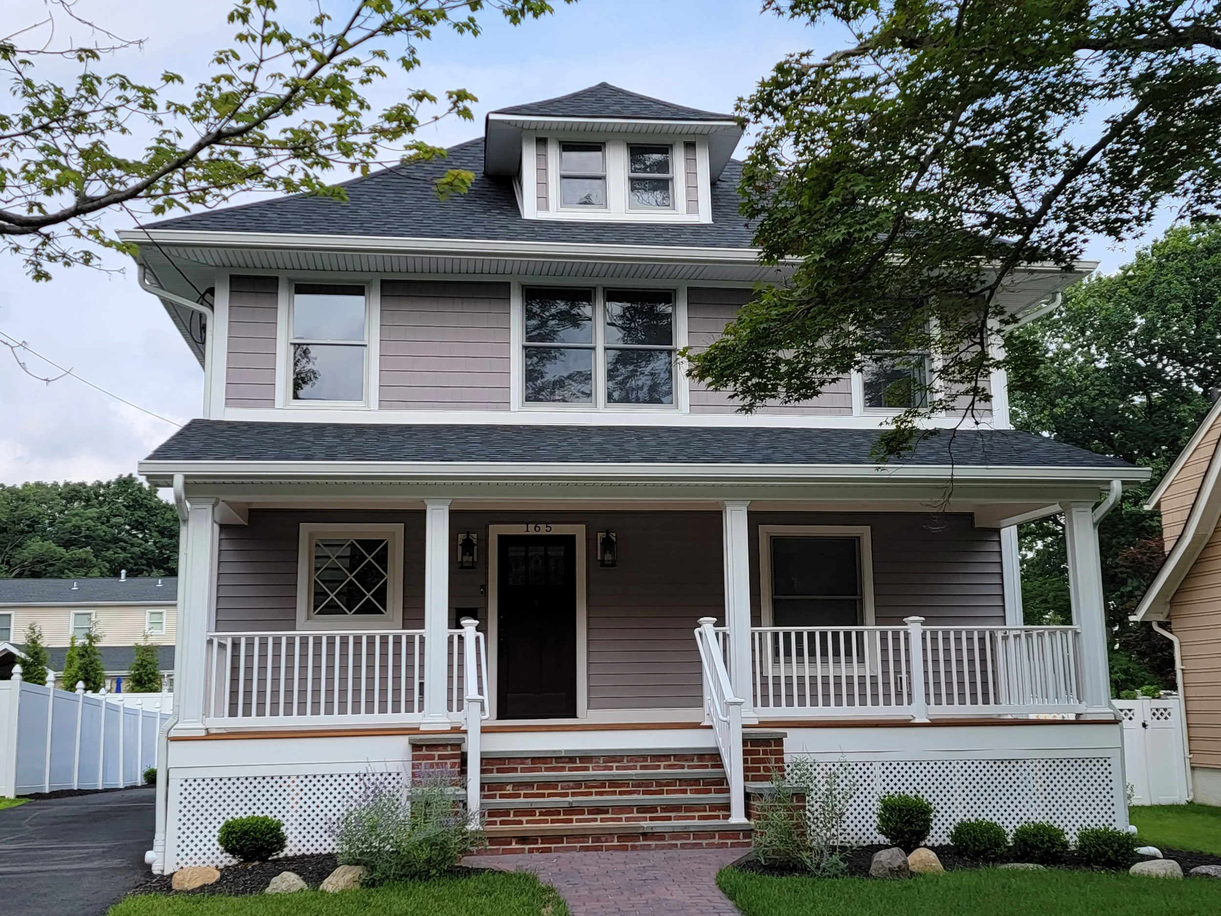 Completed roof and gutter replacement in Caldwell, NJ by David Ryan Roofing & Exteriors