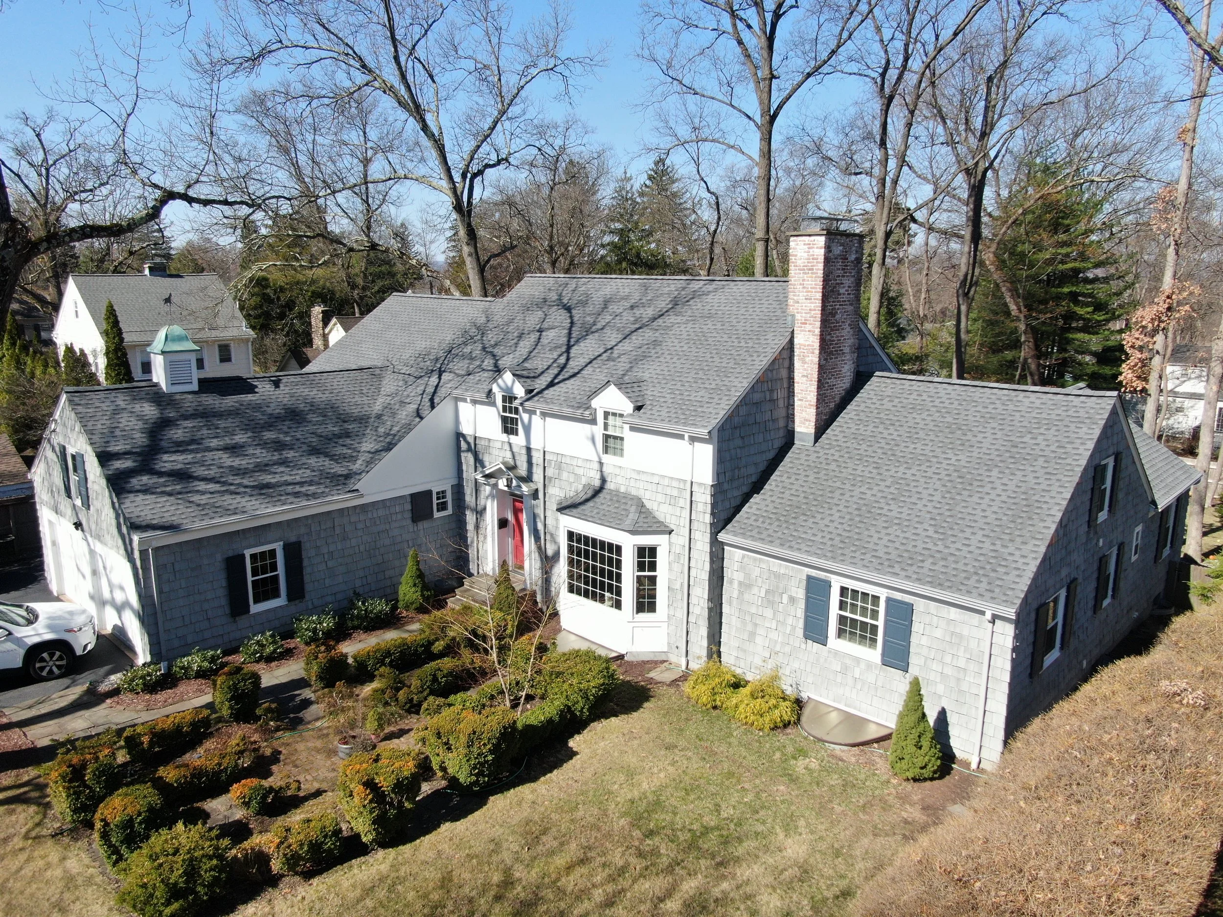 Roof replacement in The Cedars (Caldwell) with Timberline HDZ shingles and upgraded intake ventilation.