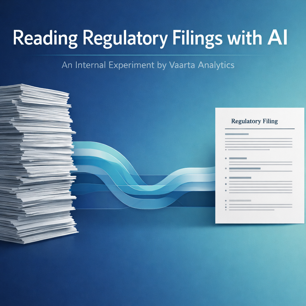 Reading Regulatory Filings with AI: An Internal Experiment