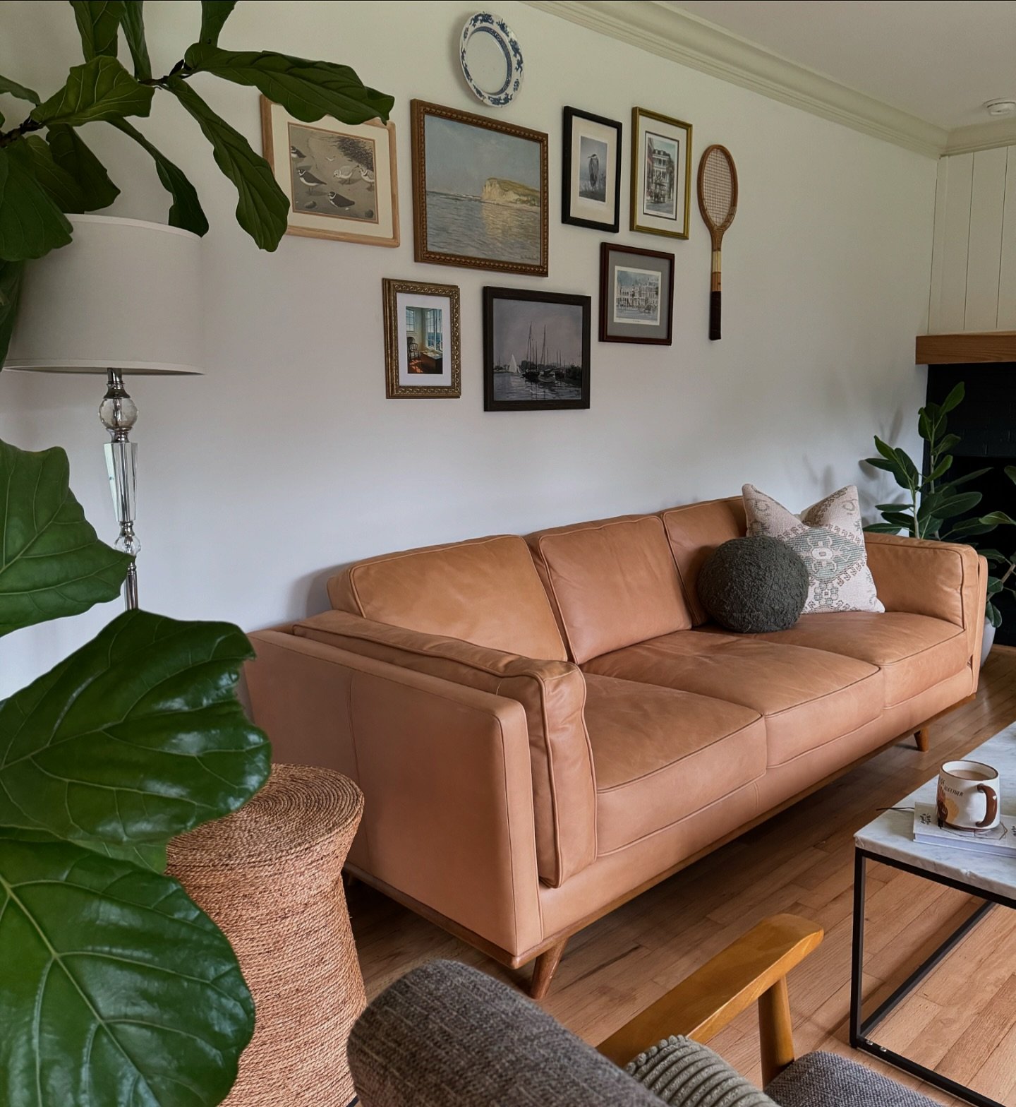 Collected. Our front living space is coming together.