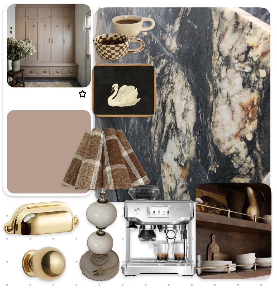 Coffee bar mood board.
