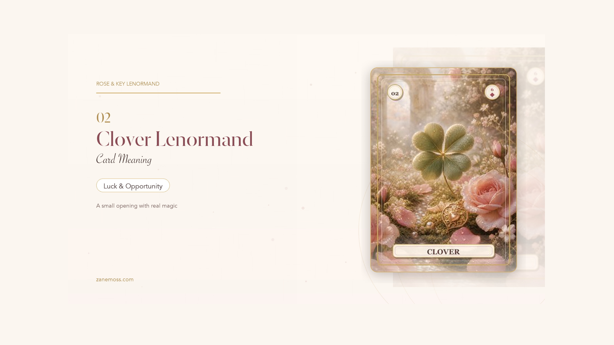 Clover Lenormand Card Meaning: Luck