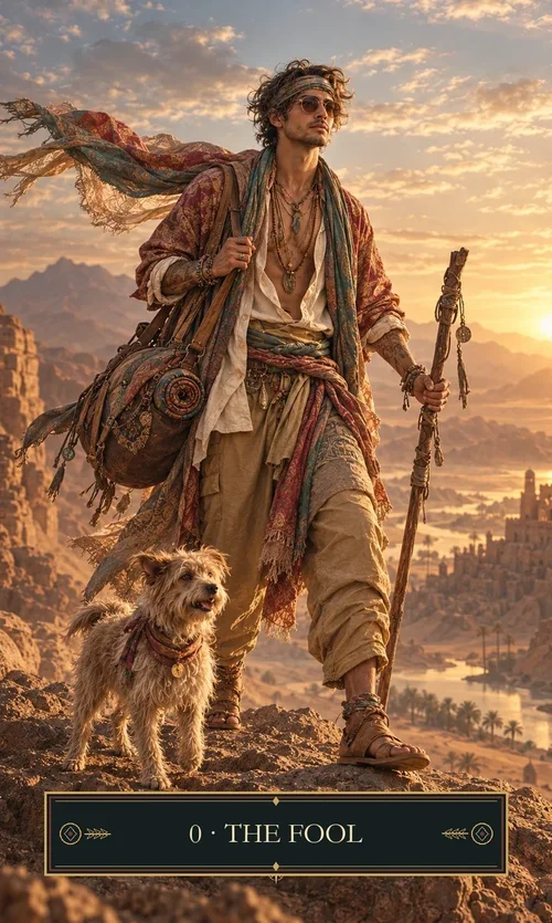 The Fool from Mystic Nomad Tarot — Vol. 1