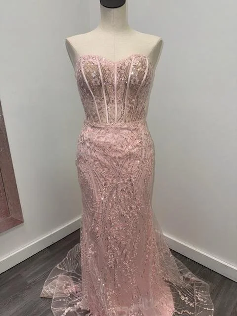 Sherri Hill size 6 56155 blush