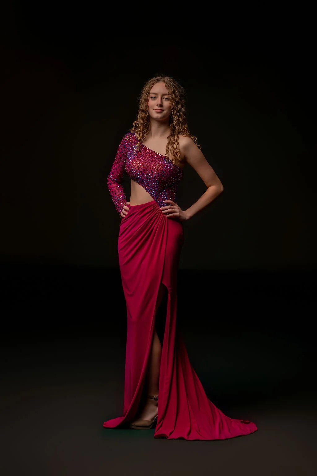 Sherri Hill Size 2 55378 fuchsia