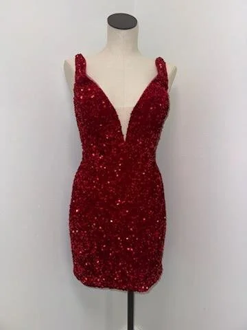 Sherri Hill Size 12 55120 Red