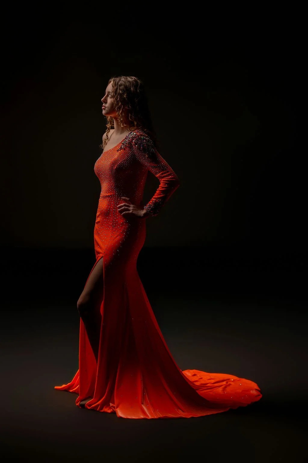 Johnathon Kayne Size 0 2610 Neon orange