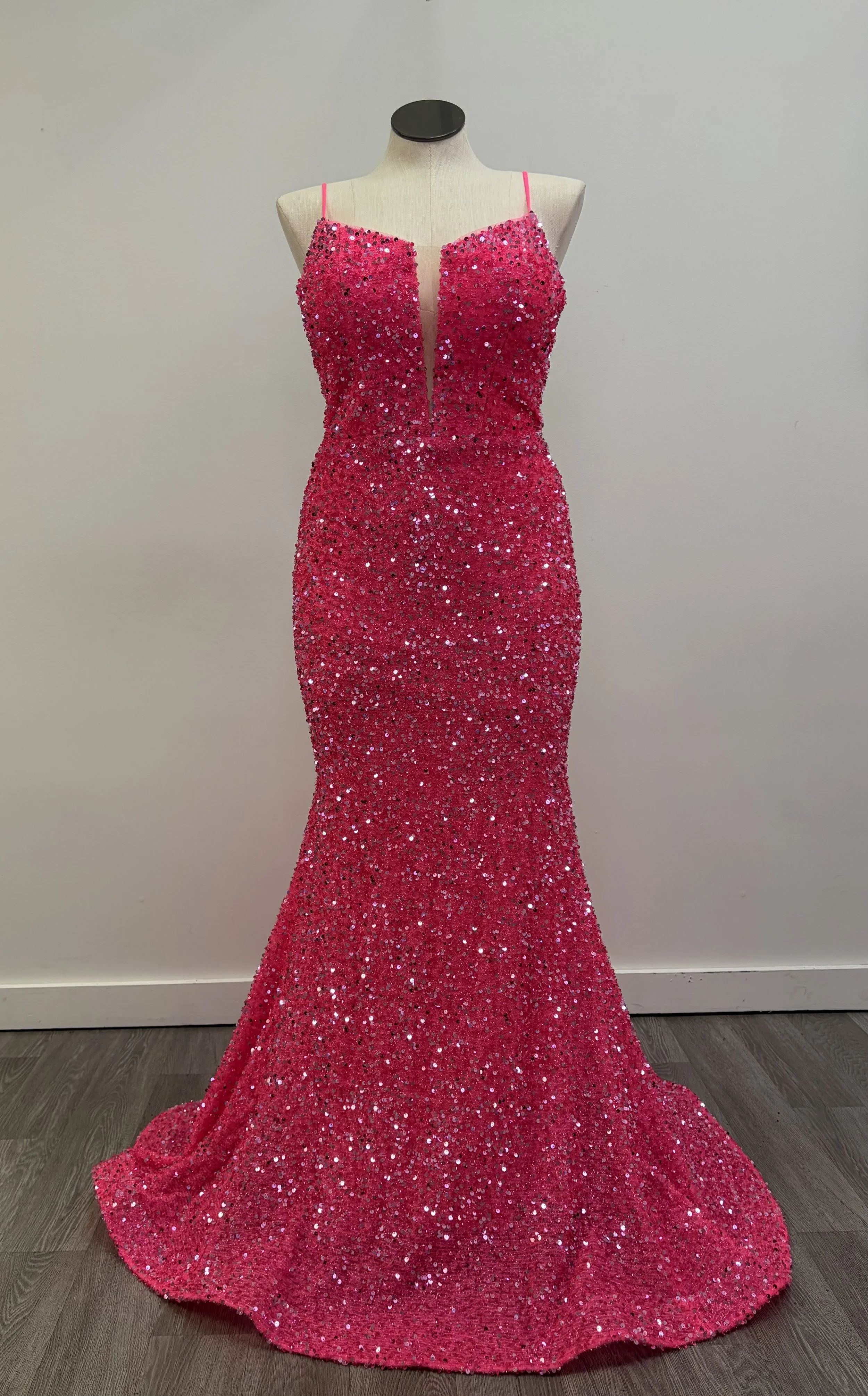 Jovani JVN25908 size 12 hot pink