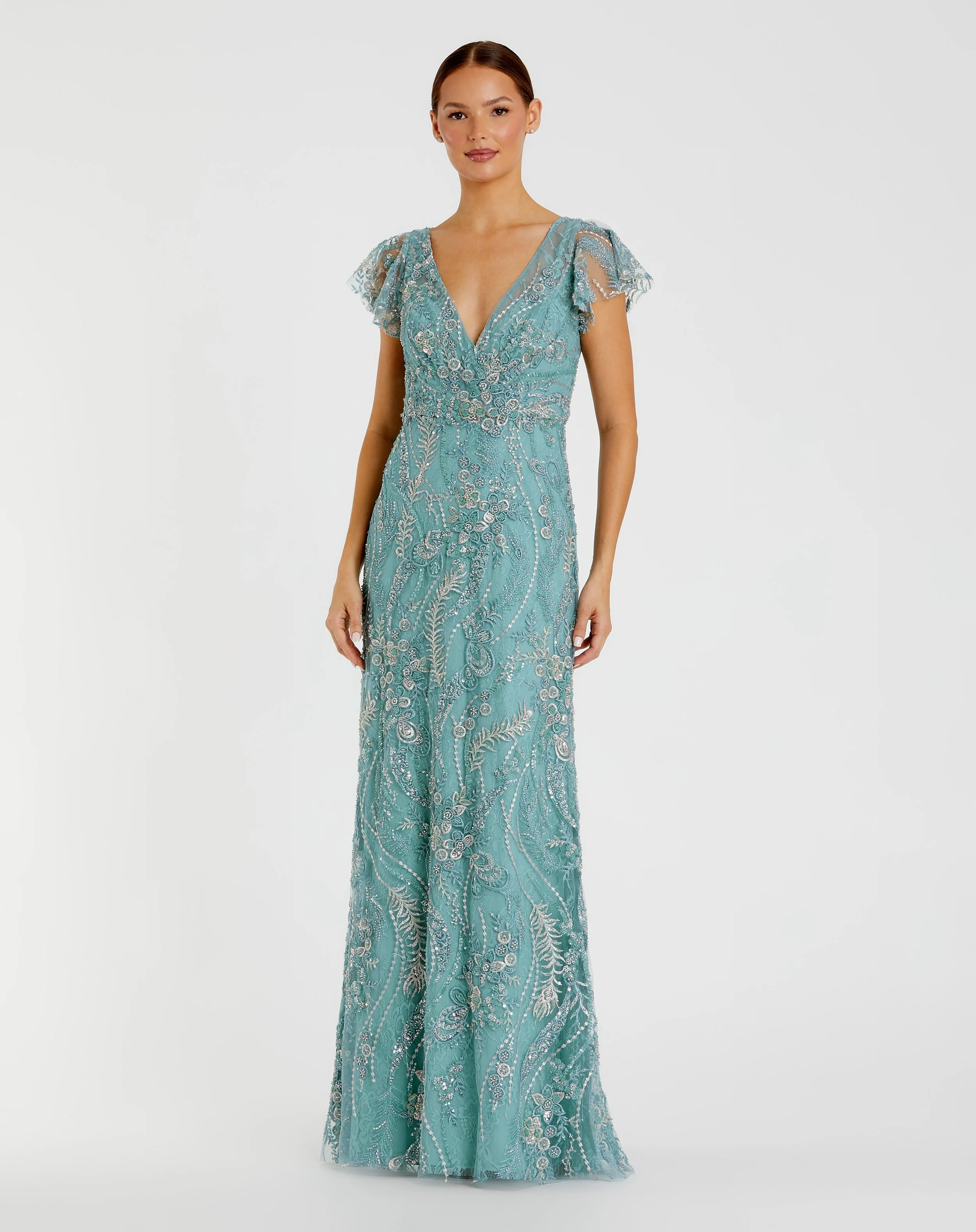 Mac Duggal 68914 seafoam 16