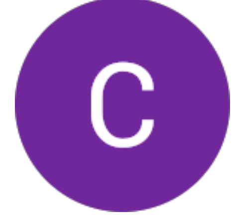 Cercle violet avec la lettre C blanche au centre représentant un client en santé intégrative