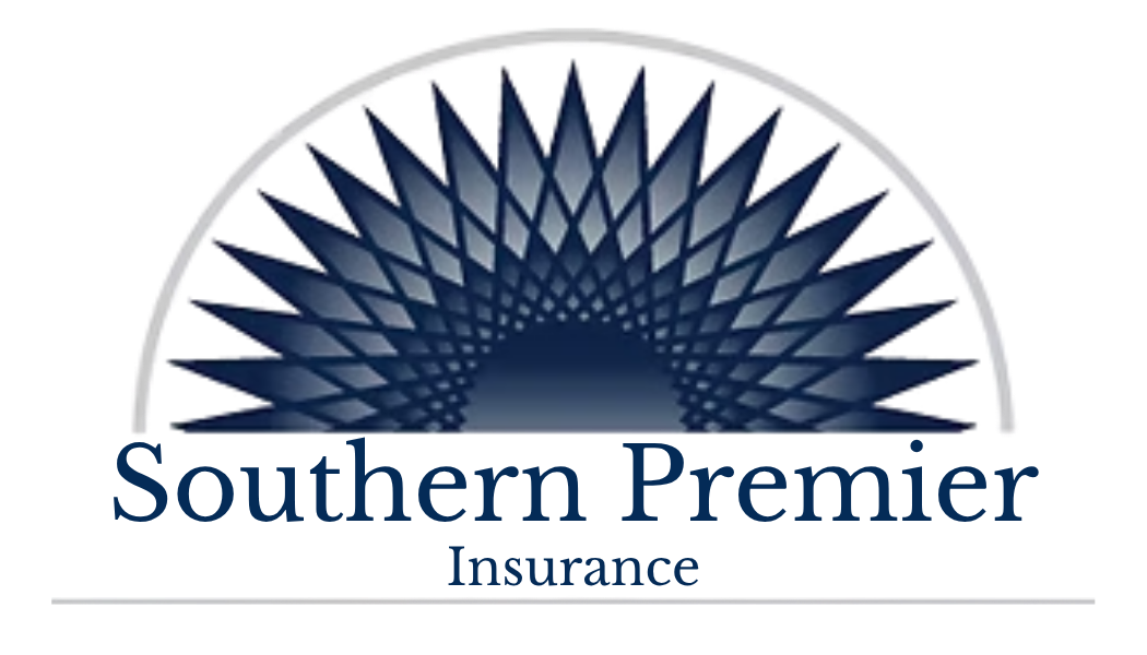 Graphic logo with a semi-circle of dark blue spikes and the text 'The National Association' underneath. Southern Premier Insurance