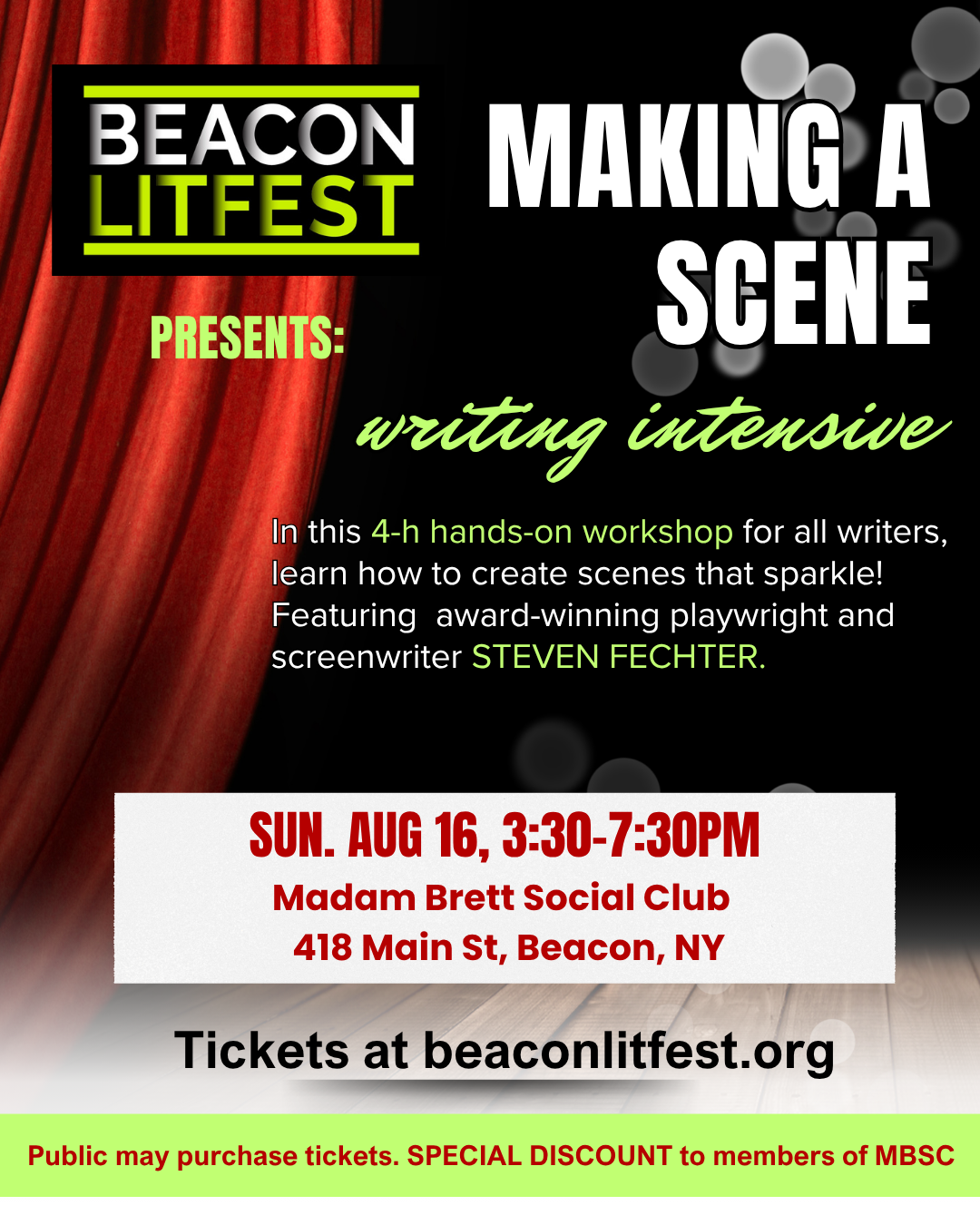 Making A Scene: Beacon Litfest w/Steven Fechter