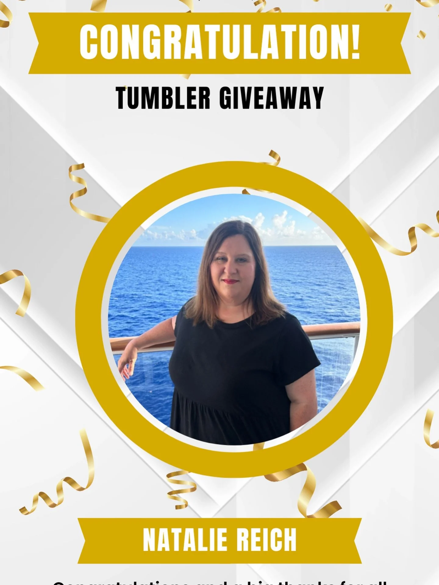 🎉 Congratulations, Natalie Reich! 🎉
You&rsquo;re the winner of our Tumbler Giveaway! 

Please send us a message here at Perry Design, and we&rsquo;ll share the details on how to claim your tumblers.

Enjoy your prize, and have an amazing day!