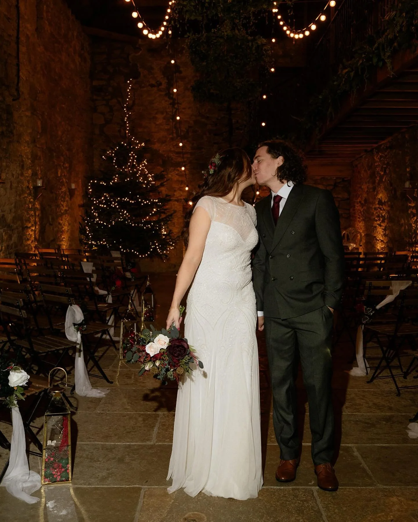 Charlotte &amp; Jamie&rsquo;s day at Doxford Barns felt like stepping into pure magic. From the moment the fairy lights flickered on against the stone walls, the whole space glowed with warmth, romance, and that unmistakable festive feeling.

The can