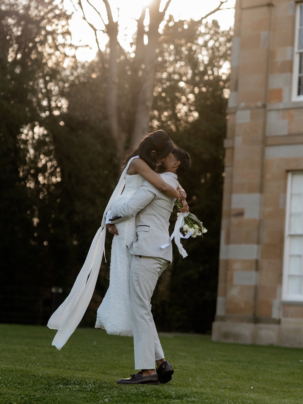 Since it&rsquo;s getting warmer now and days are longer&hellip; shall we throw it back to sunset portraits because I am fully obsessed with these two lovebirds!🤌🏻🤌🏻🤌🏻 at one of my favourite venues The Story in Durham ☀️ #newcastleweddingphotogr