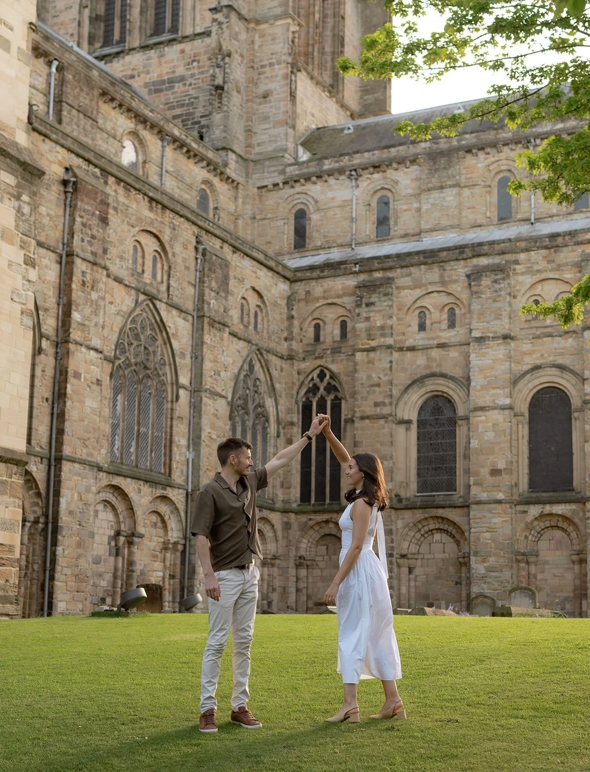 Your sign to book that engagement shoot with your favourite photographer ❤️ vibes all around with Hannah &amp; Peter ahead of their wedding day!

Nothing better than a sunny day at beautiful Durham, if you ask me! #weddingphotographer #ukweddingphoto
