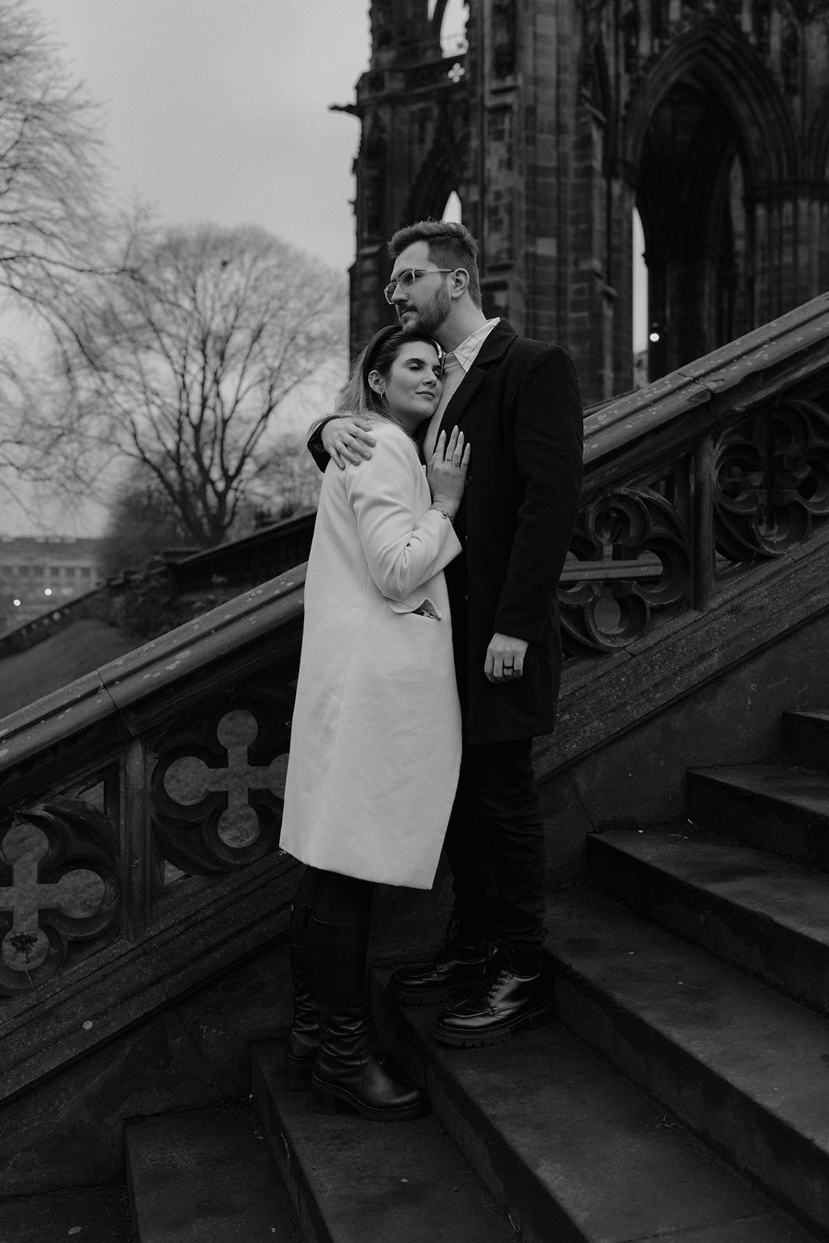 Timeless Fashion Cinematic Editorial Engagement Wedding Edinburgh-44.jpg