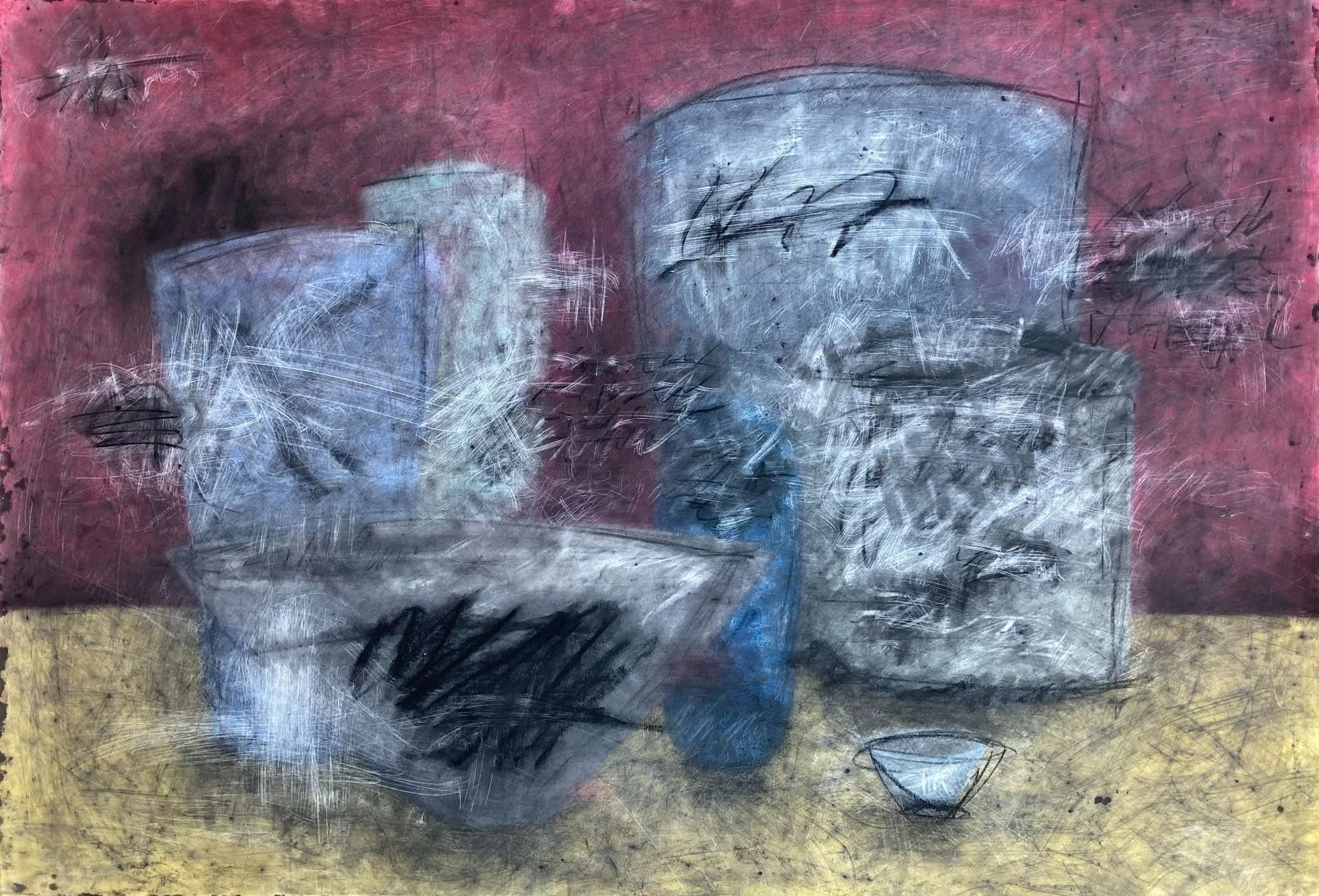 43x 30 inches. ∙ Gesso, Pastel and Charcoal on Paper
