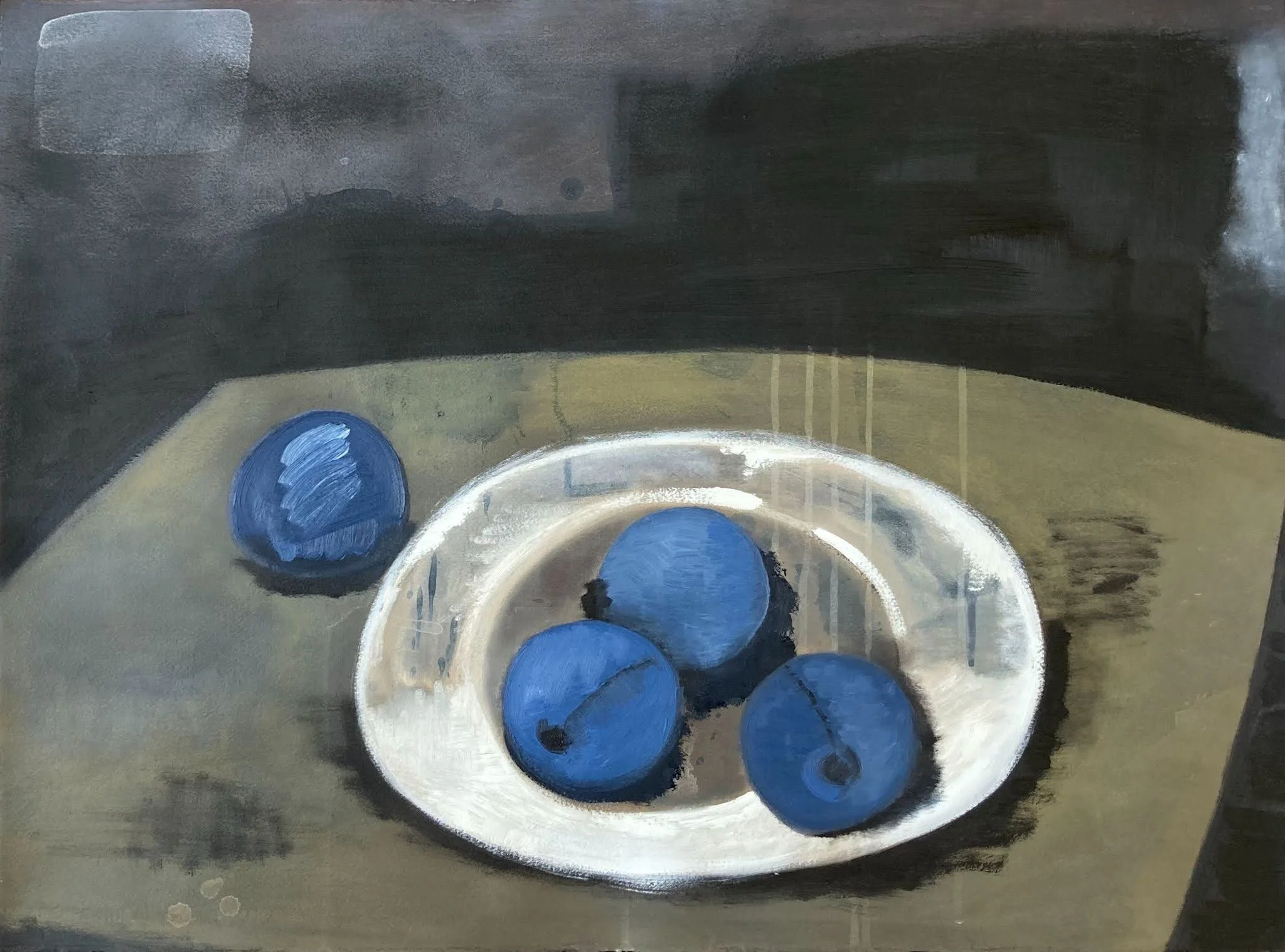 30x22 inches. -  Acrylic, Oil and Wax on Paper