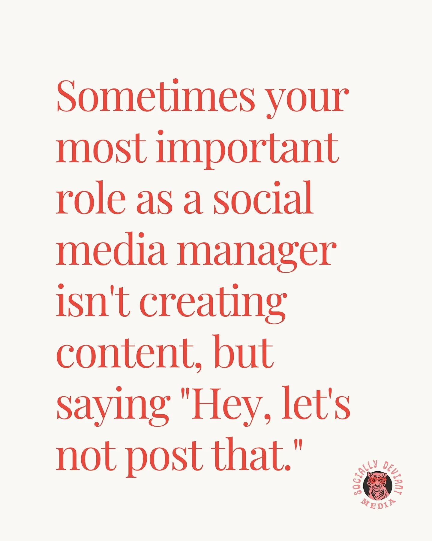 Strategy and awareness are what differentiate a good SMM from a great one. Sometimes it isn&rsquo;t just creating concepts, following trends, or pushing the message, it&rsquo;s knowing when not to post, what not to post, and why not to post something