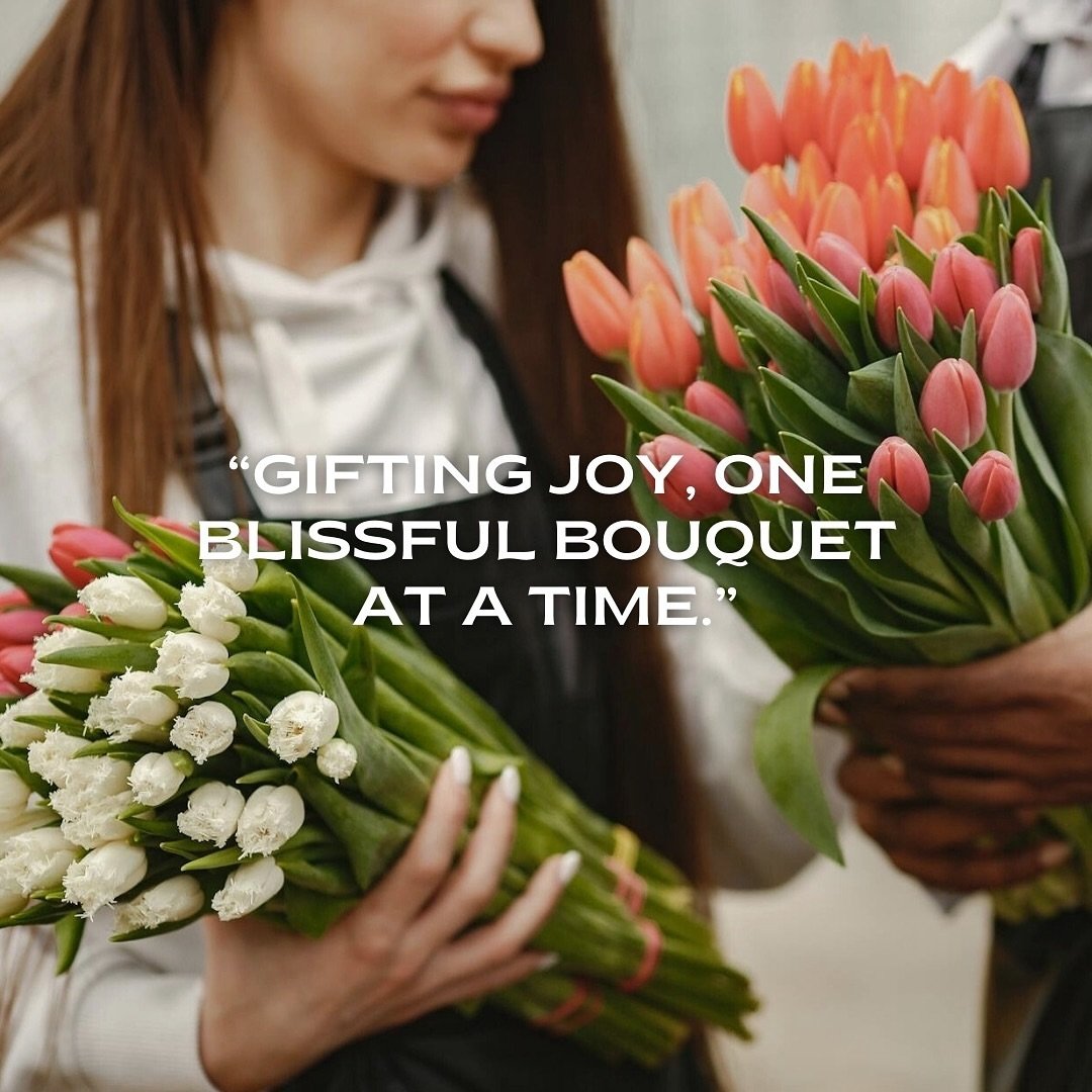 We believe that joy is a powerful medicine. 🌷

Joy can uplift the spirit, ease the mind, and even promote healing. Through the simple act of gifting our beautiful blissful bouquets, we bring moments of happiness and comfort to those in need. Each fl