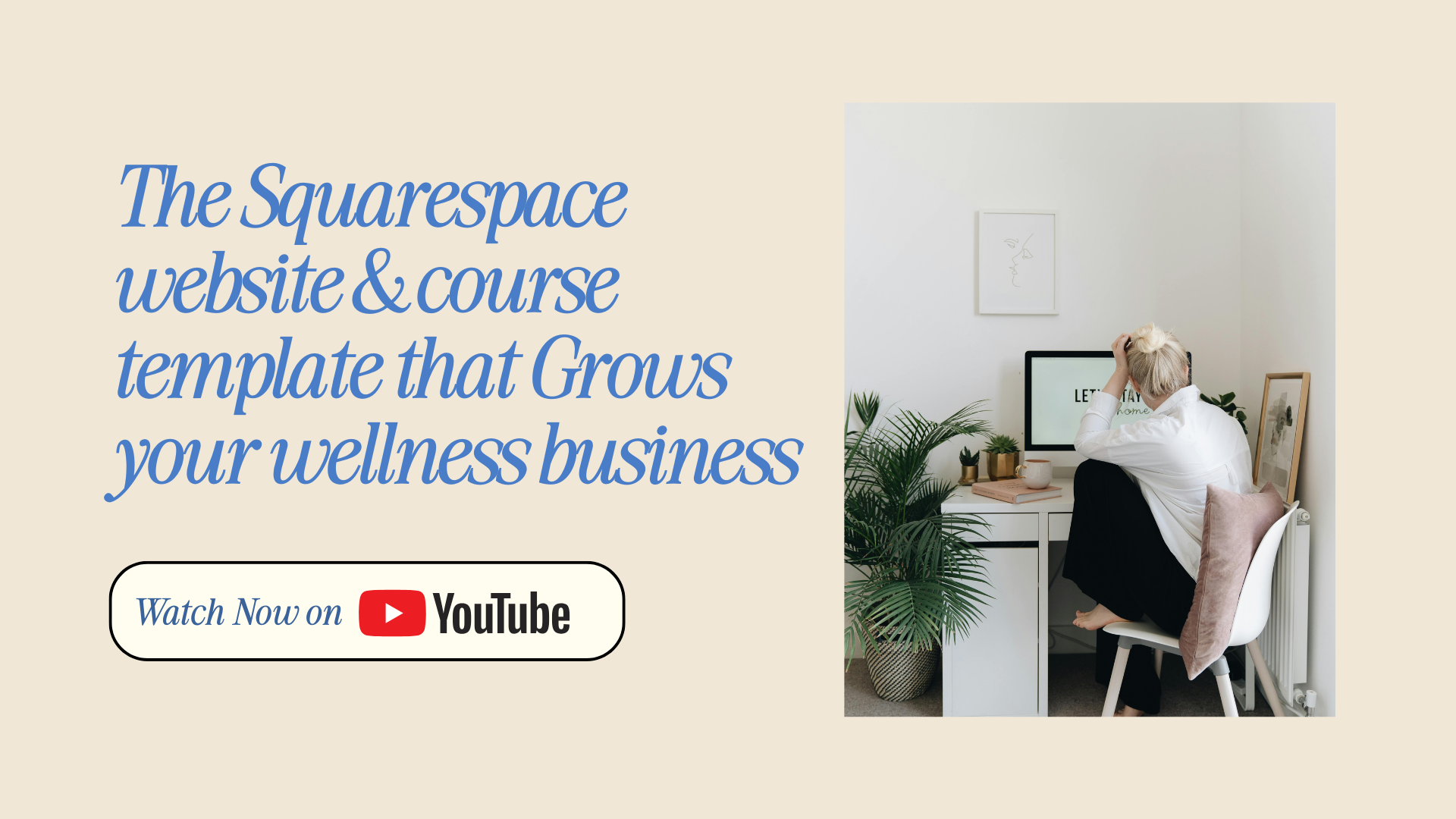 The Squarespace website &amp; course template that  Grows your wellness business