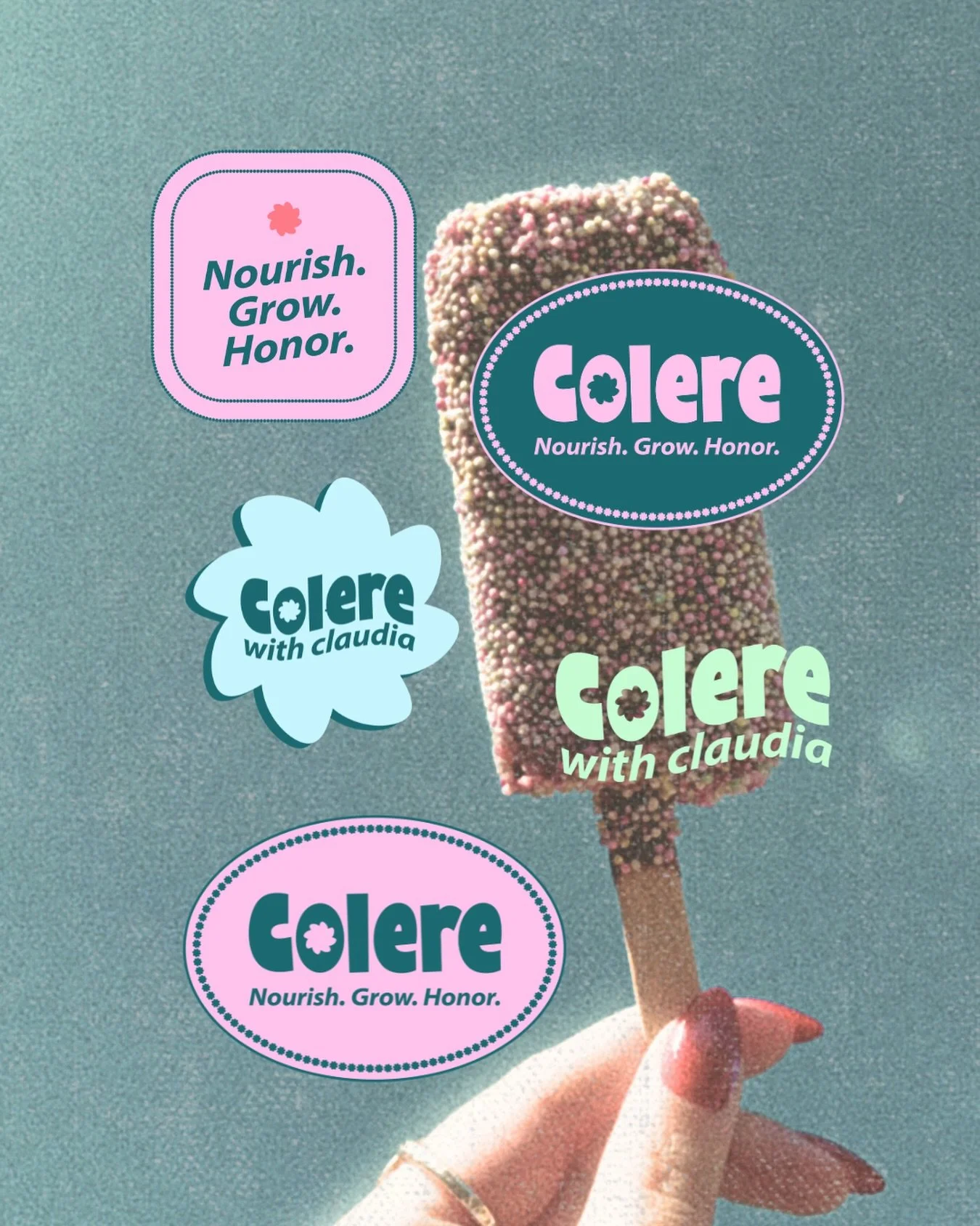 A first look at a nutritional therapy brand launching soon. 

This isn&rsquo;t your typical nutrition brand!

We went for a bright &amp; playful 90s summer vibe that feels easy and effortless. 🌞 she wanted something chunky, slightly retro, and nosta