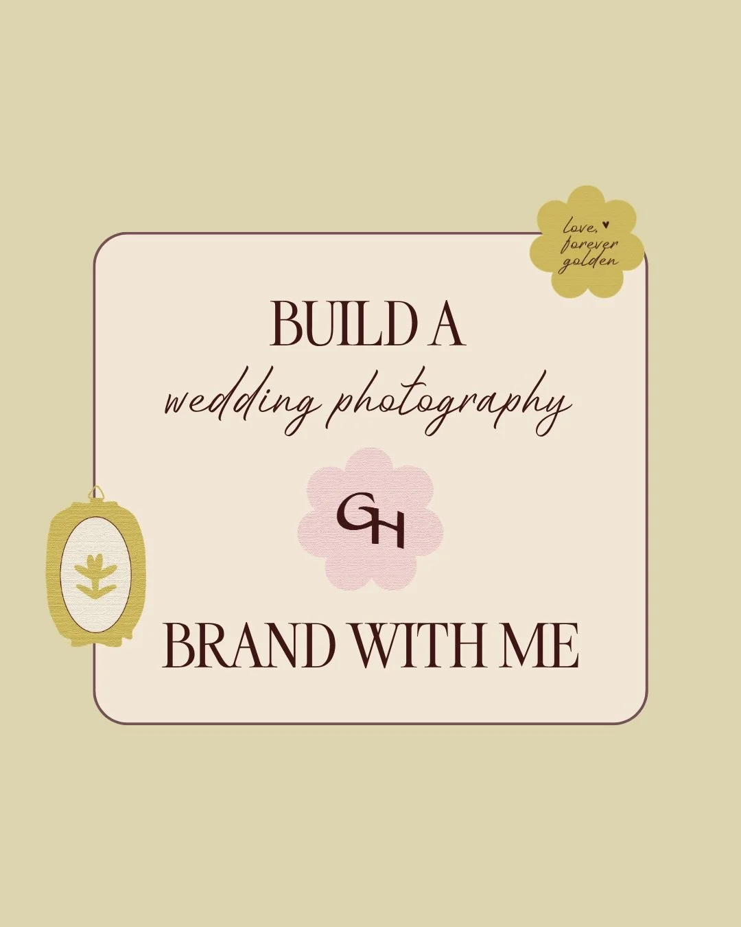 Build a wedding photographer&rsquo;s brand with me! Watch the steps I go through to bring a brand to life from scratch. 

The client wanted something timeless, romantic, nostalgic, and soulful. The brand should feel like a 90s rom com. 

PS - this wa