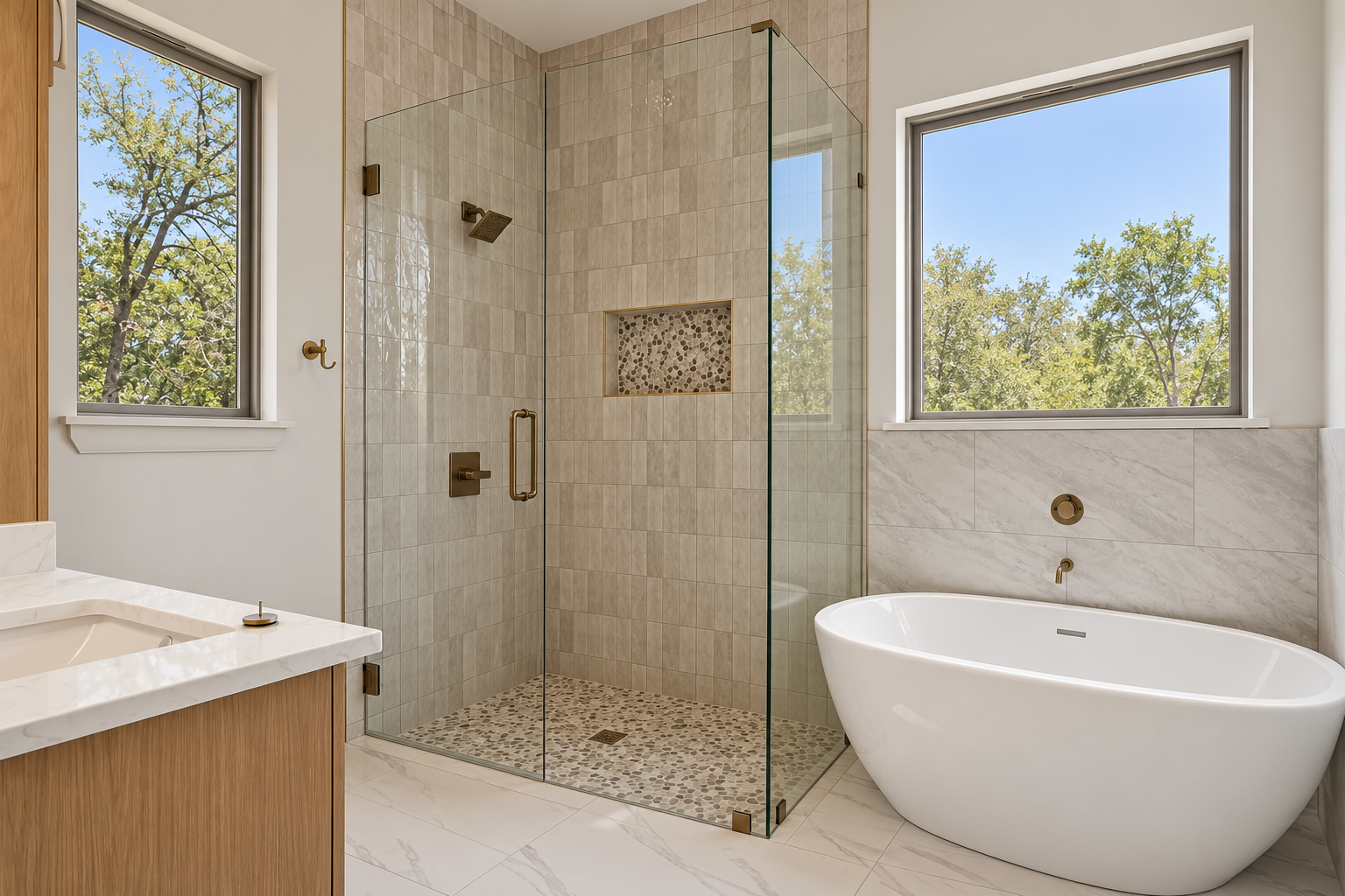 Spa-Like Modern Bathroom with Bronze Details.png