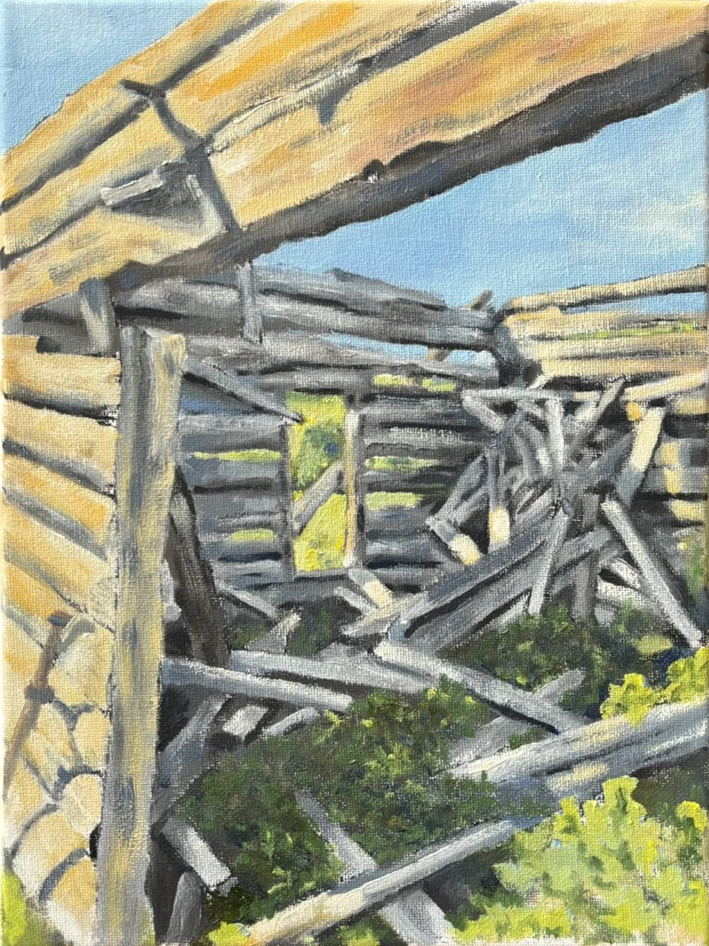 Homestead - Oil 12" x 9"